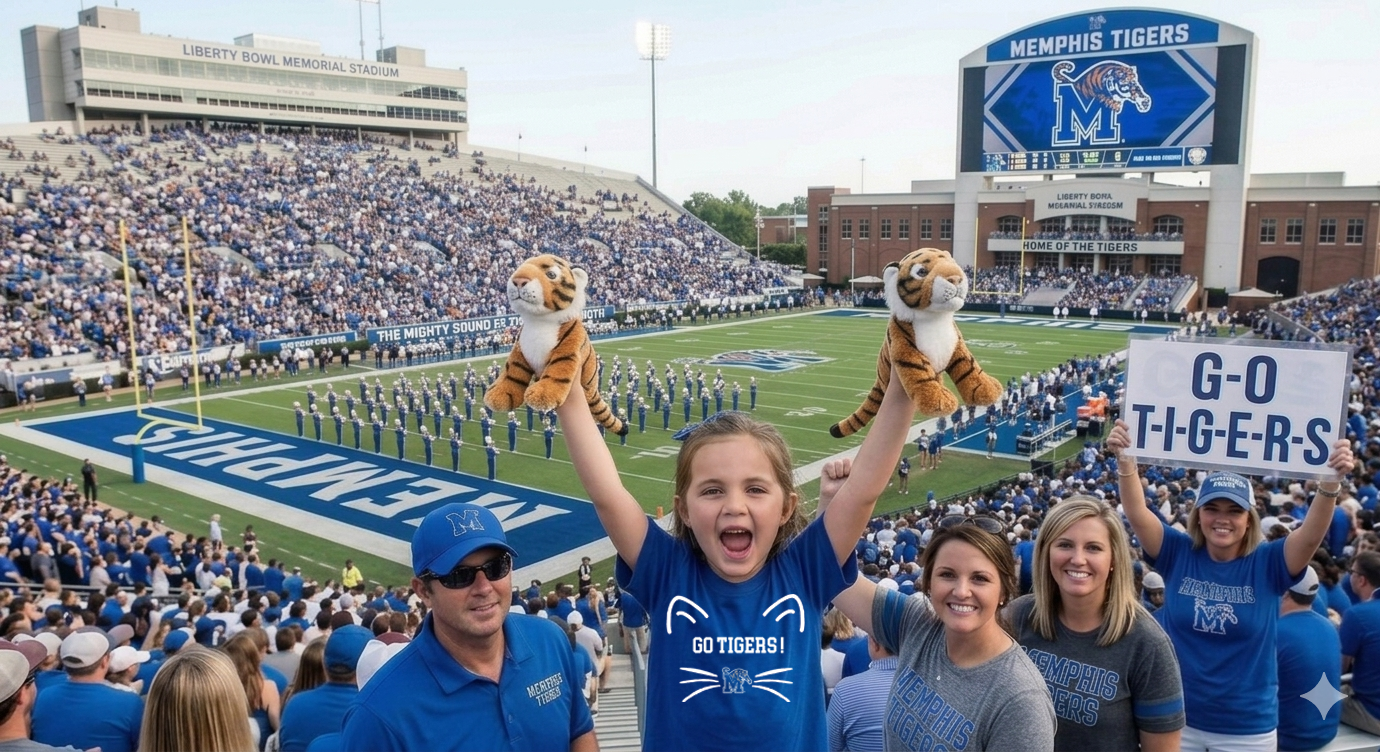 🏈 Passing Down the Tradition: Raising the Next Generation of Memphis Tiger Fans