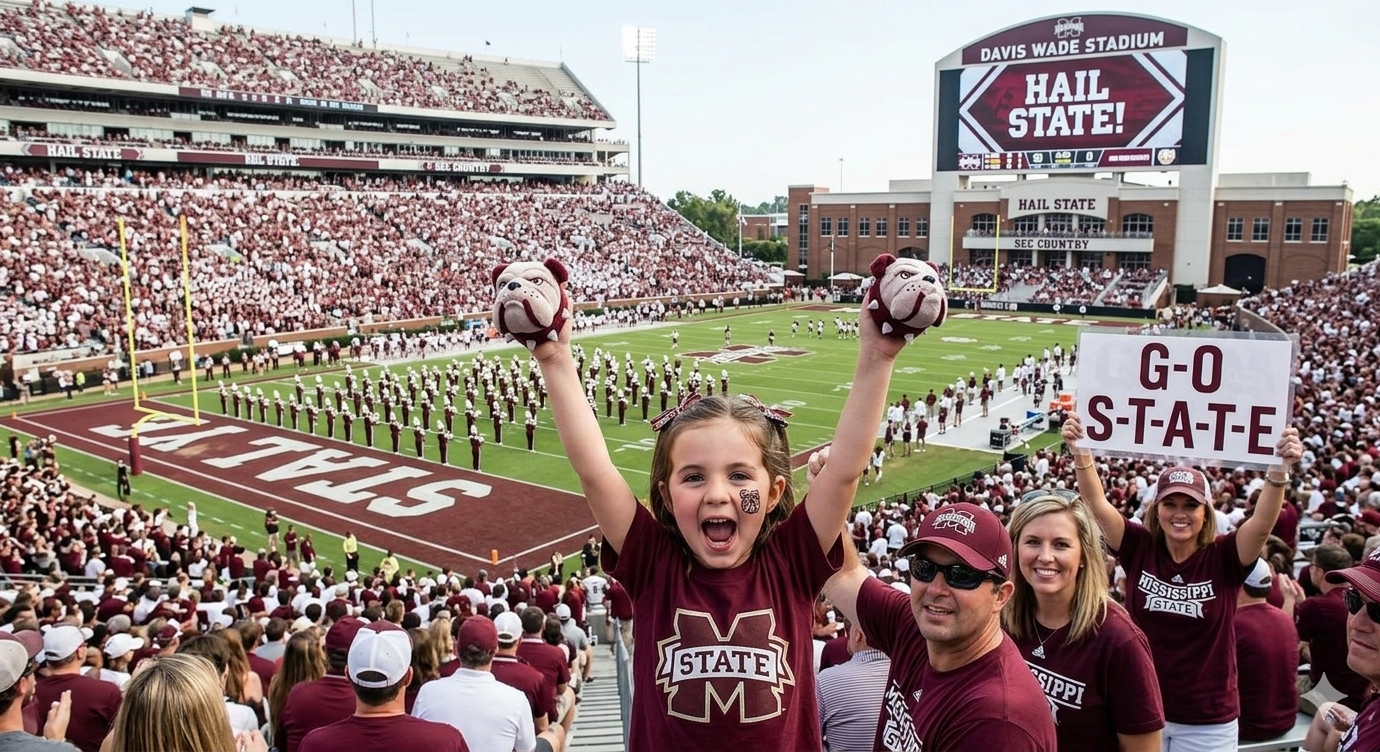 🏈 Passing Down the Tradition: Raising the Next Generation of Mississippi State Bulldog Fans