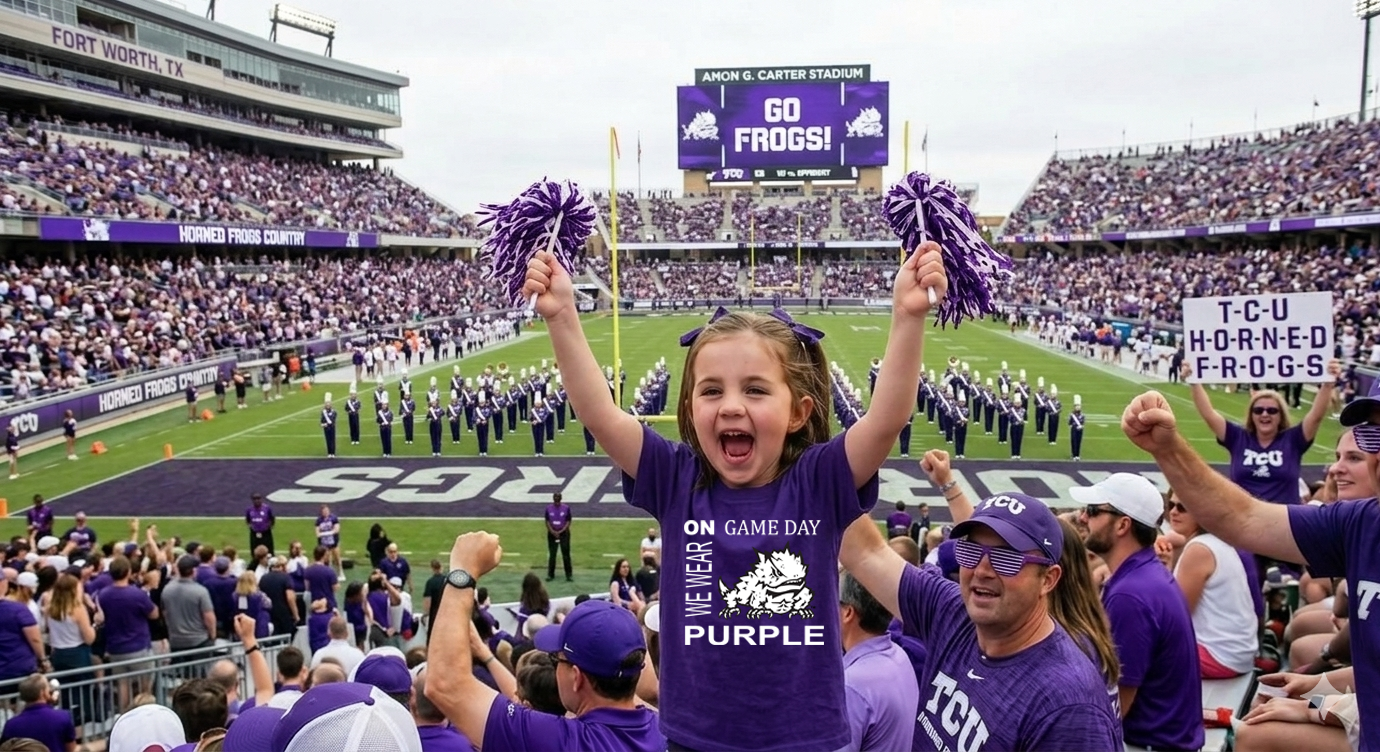 🏈 Passing Down the Tradition: Raising the Next Generation of Horned Frog Fans