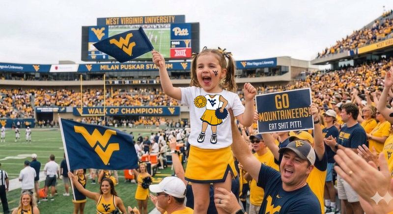 🏈 Passing Down the Tradition: Raising the Next Generation of West Virginia Mountaineer Fans