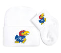 Kansas Jayhawks Baby Knit Cap and Socks Set