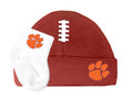 Clemson Tigers Baby Brown Football Cap and Socks Set 0-9 Months