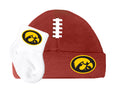 Iowa Hawkeyes Baby Brown Football Cap and Socks Set 0-9 Months
