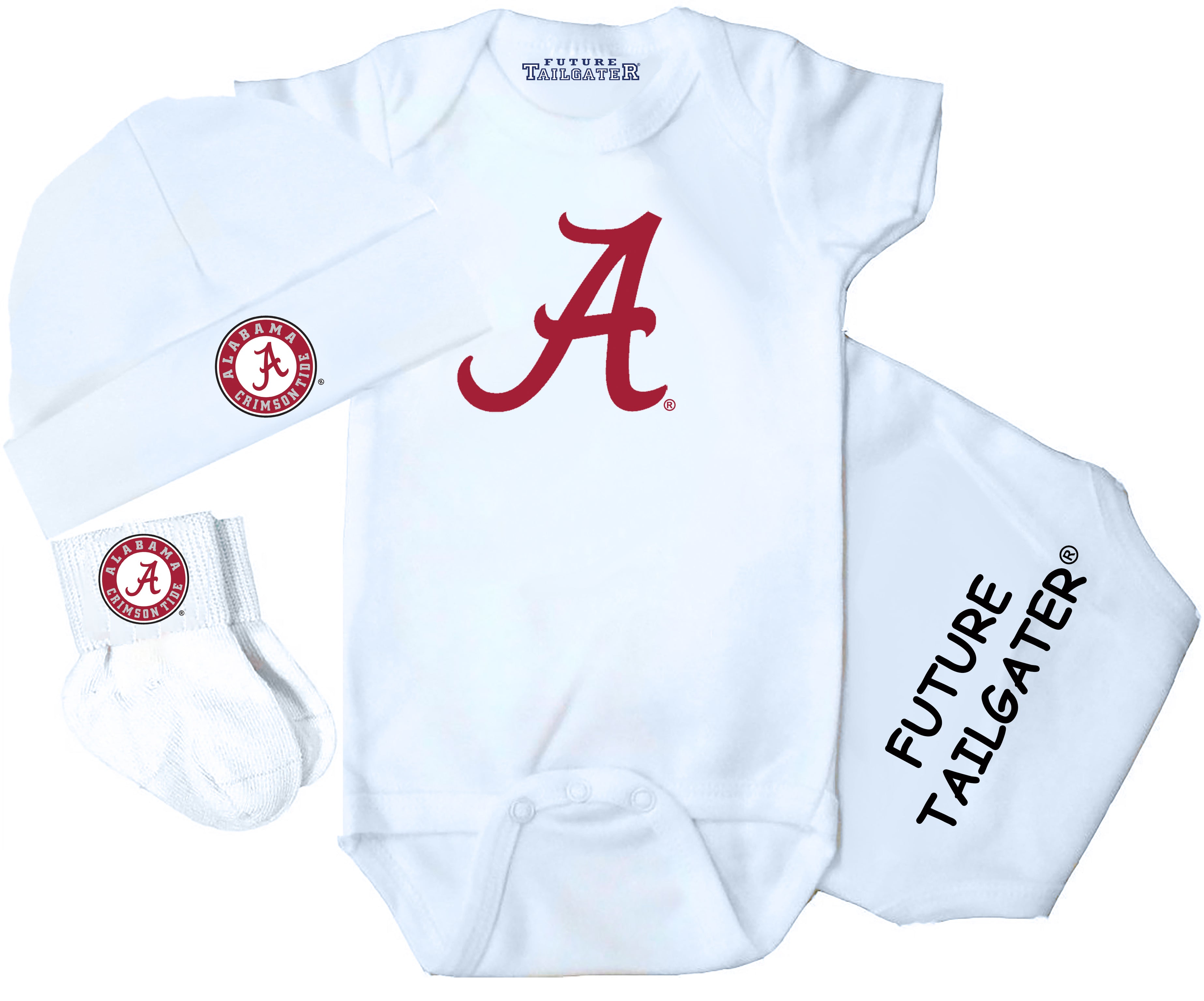 Alabama Crimson Tide 3 Piece Baby Gift Set