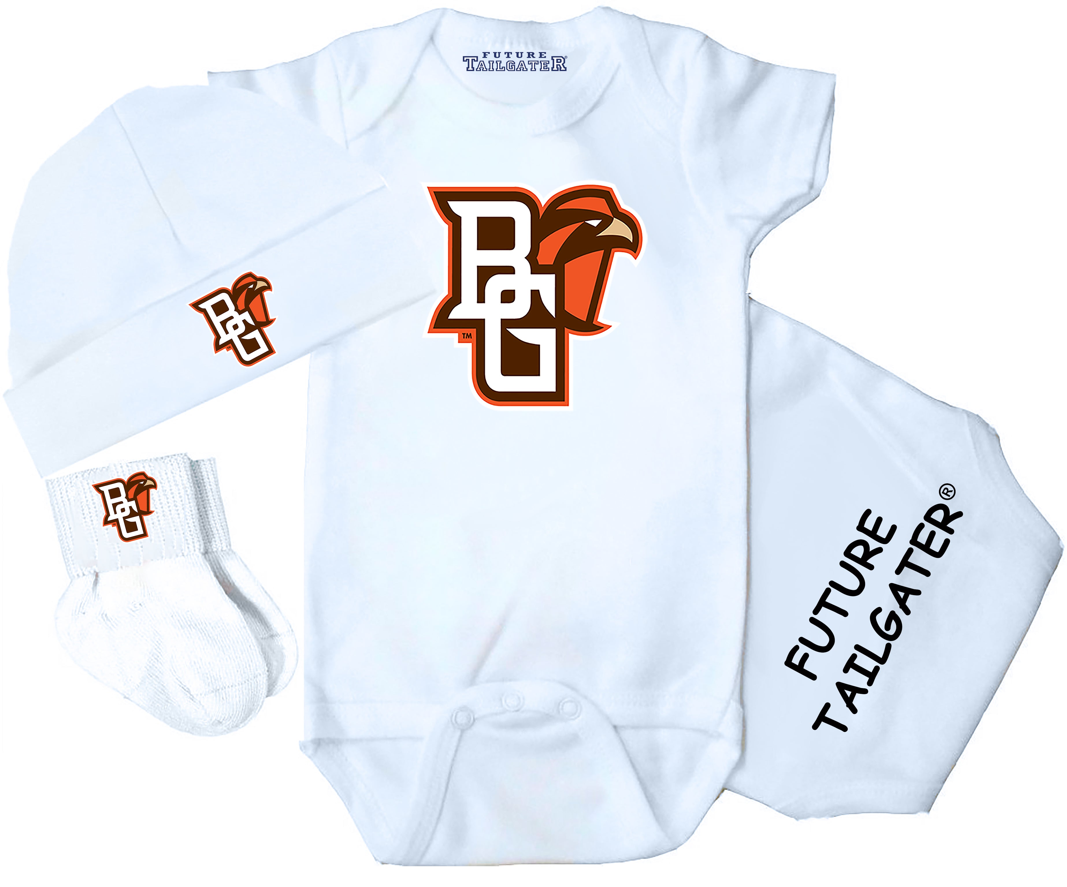 Bowling Green St. Falcons 3 Piece Baby Gift Set