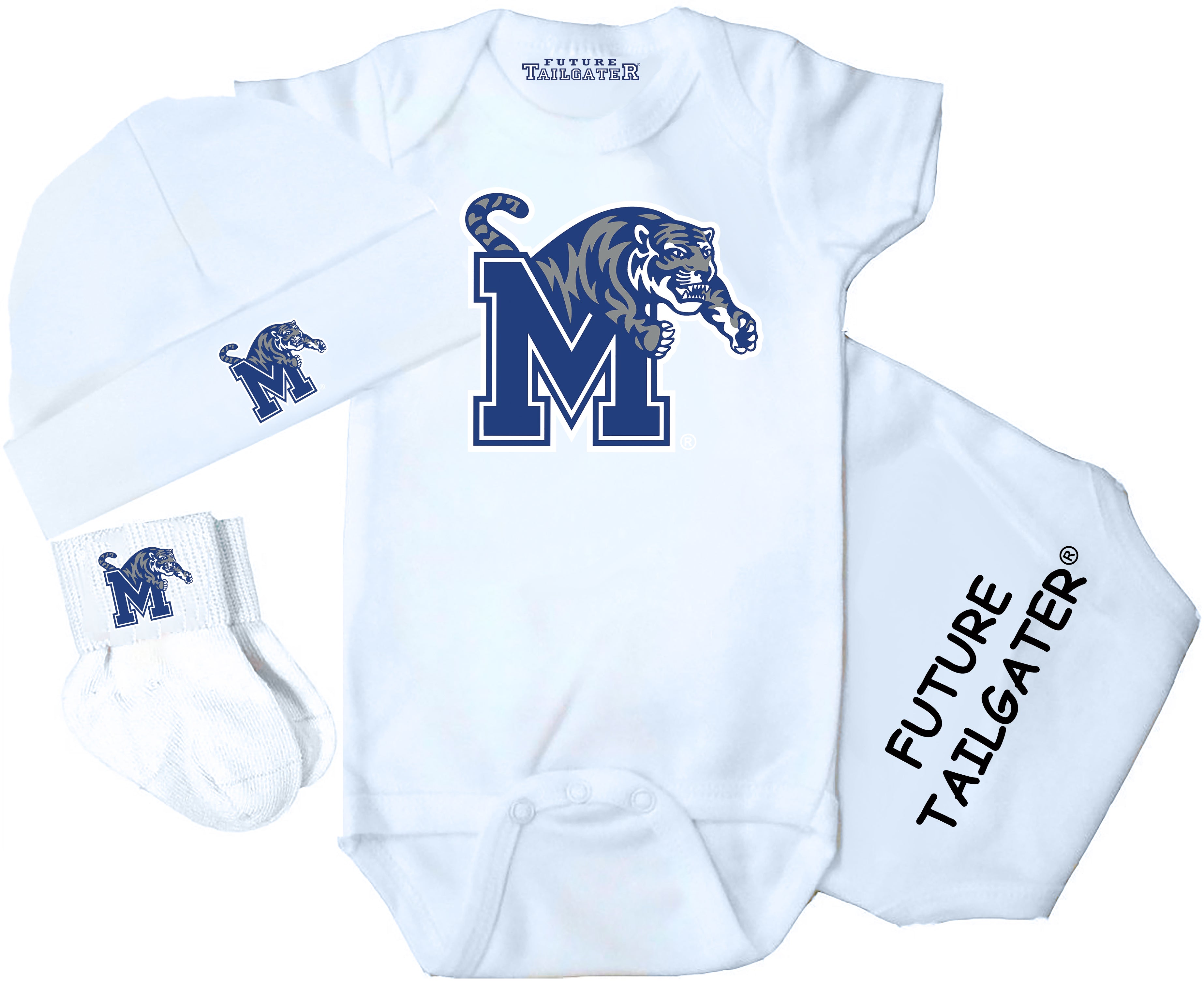 Memphis Tigers 3 Piece Baby Gift Set