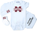 Mississippi State Bulldogs 3 Piece Baby Gift Set