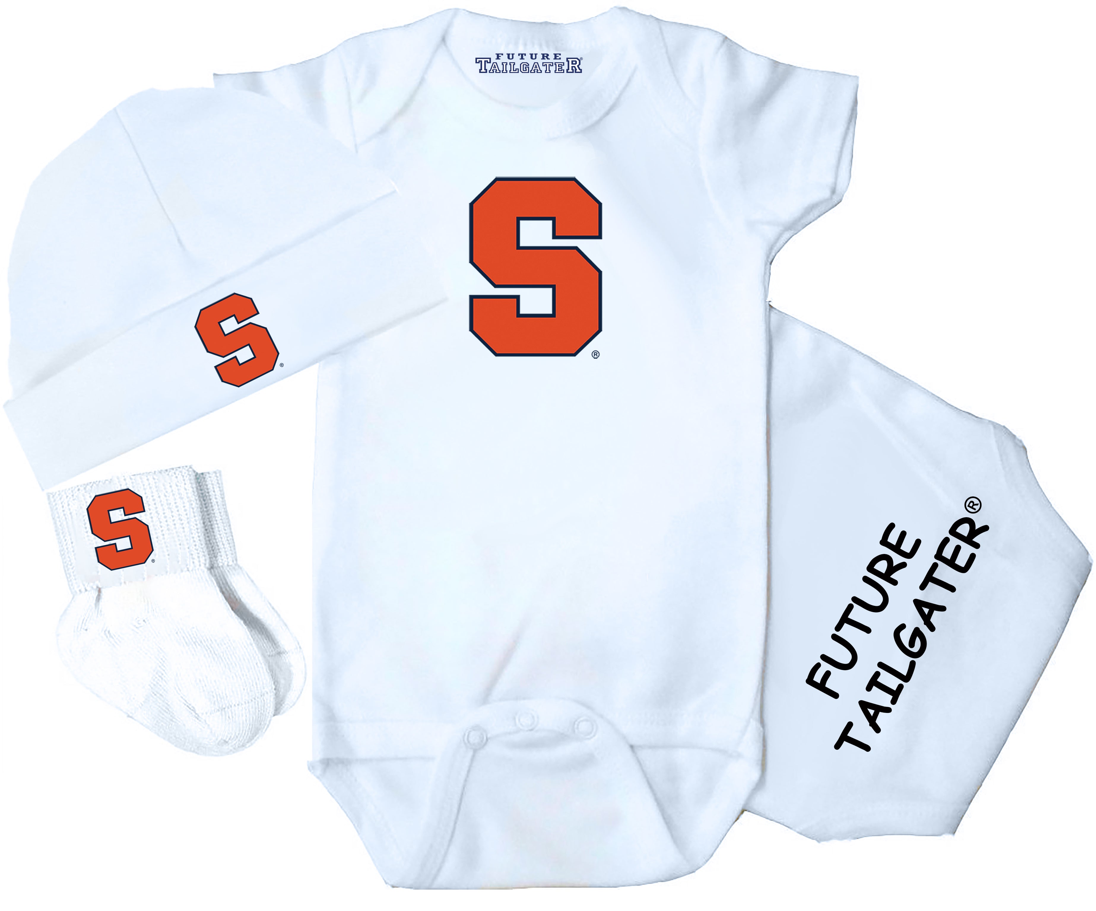 Syracuse Orange 3 Piece Baby Gift Set
