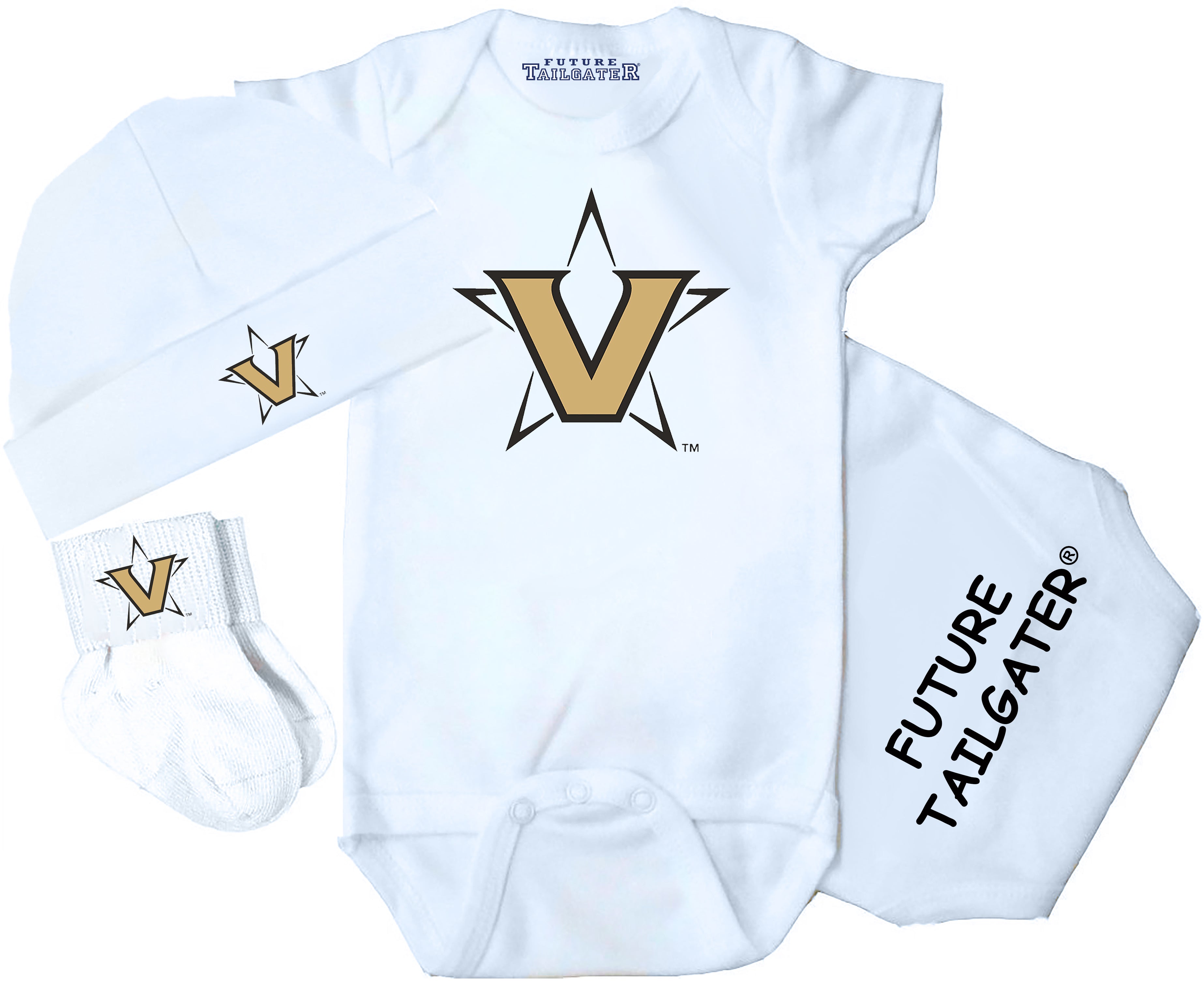 Vanderbilt Commodores 3 Piece Baby Gift Set