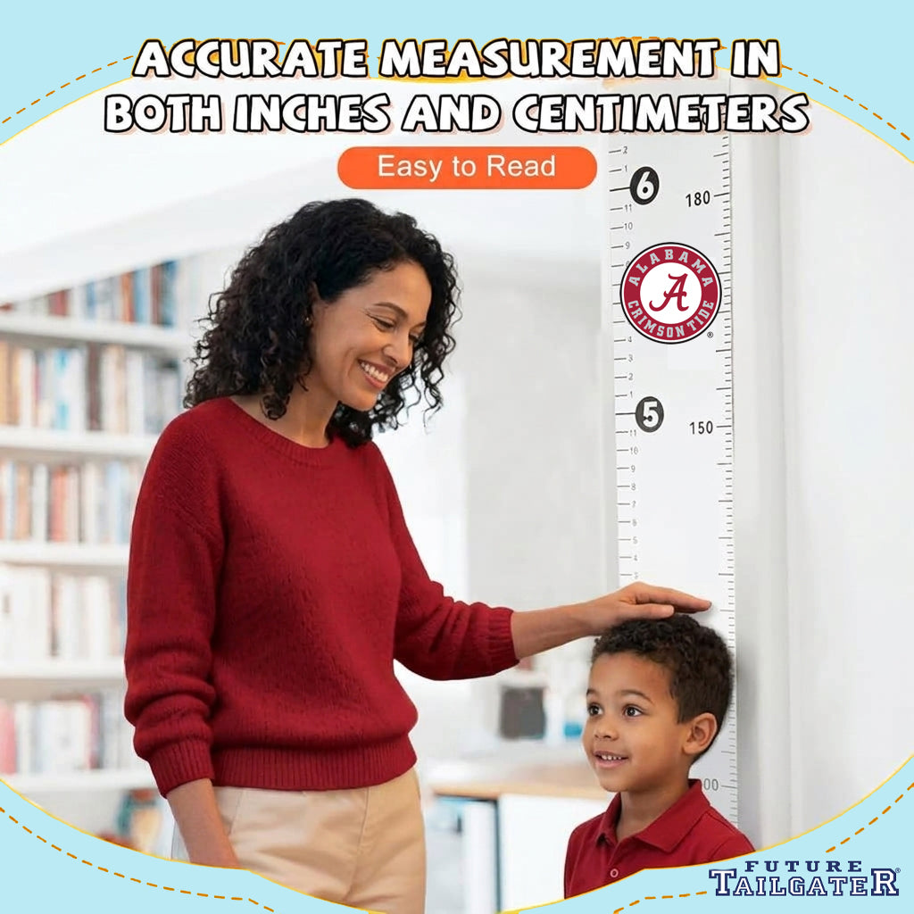 Alabama Crimson Tide Baby Height Growth Chart for Kids