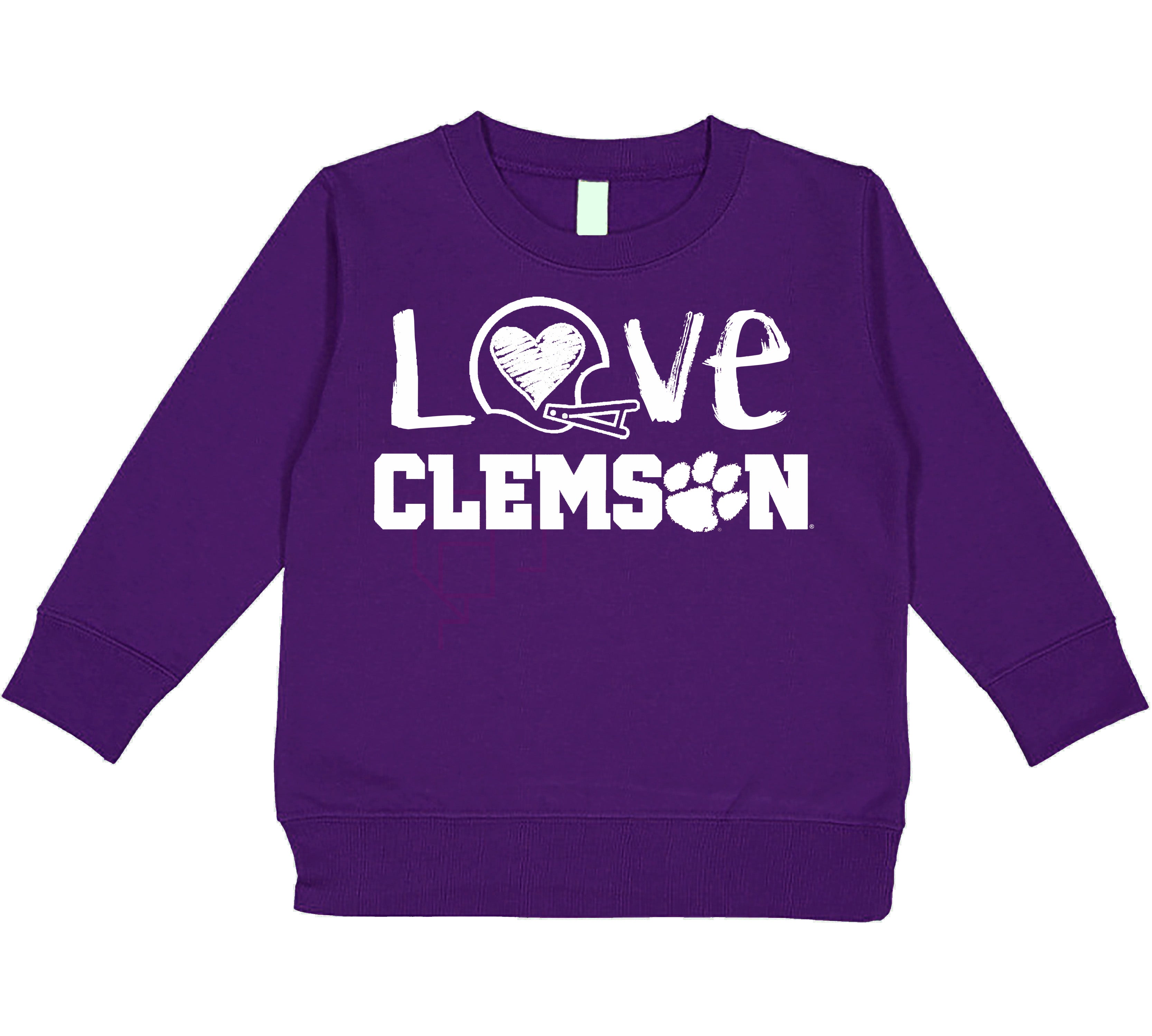 Clemson Tigers DOODLE ART Baby/Toddler/Youth Sweatshirt