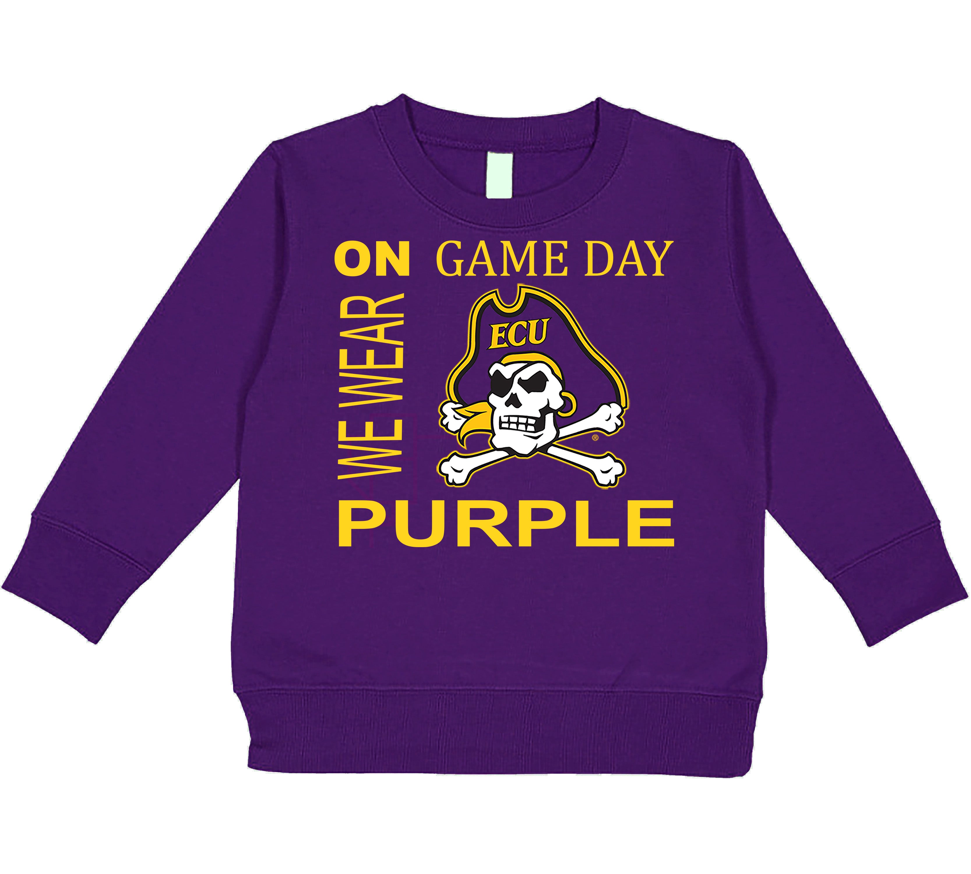 ECU Pirates On Game Day Baby/Toddler/Youth Sweatshirt