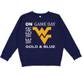 West Virginia Mountaineers On Game Day Baby/Toddler/Youth Sweatshirt