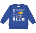 Kansas Jayhawks On Game Day Baby/Toddler/Youth Sweatshirt