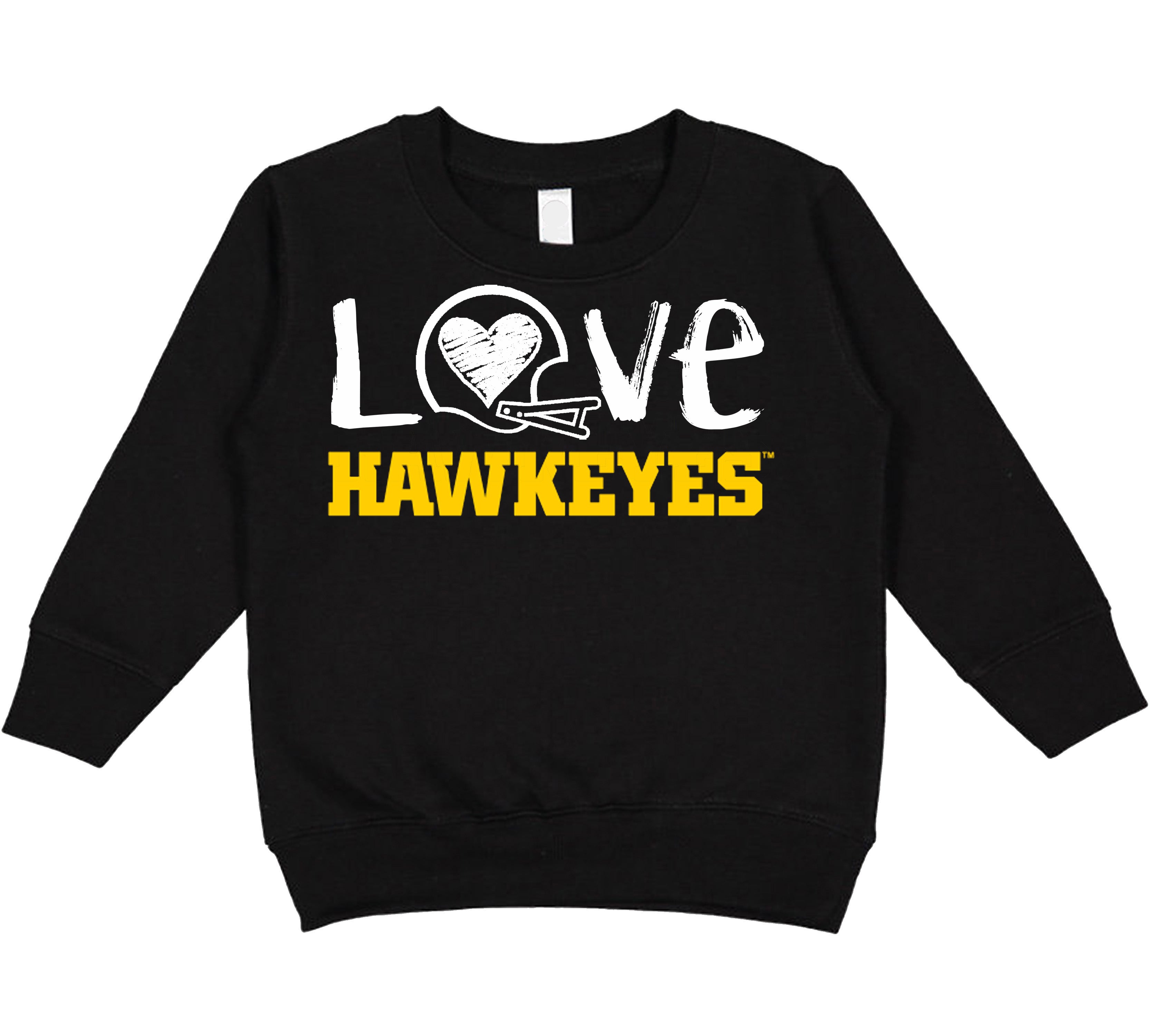 Iowa Hawkeyes DOODLE ART Baby/Toddler/Youth Sweatshirt