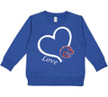 Boise State Broncos Love Heart Baby/Toddler/Youth Sweatshirt
