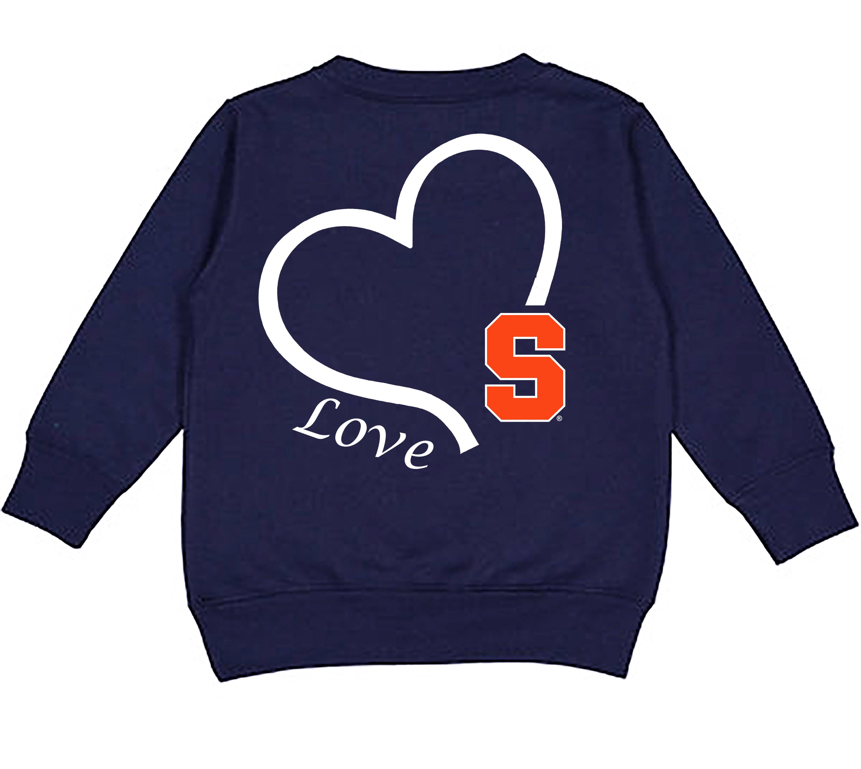 Syracuse Orange Love Heart Baby/Toddler/Youth Sweatshirt