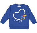 Kansas Jayhawks Love Heart Baby/Toddler/Youth Sweatshirt