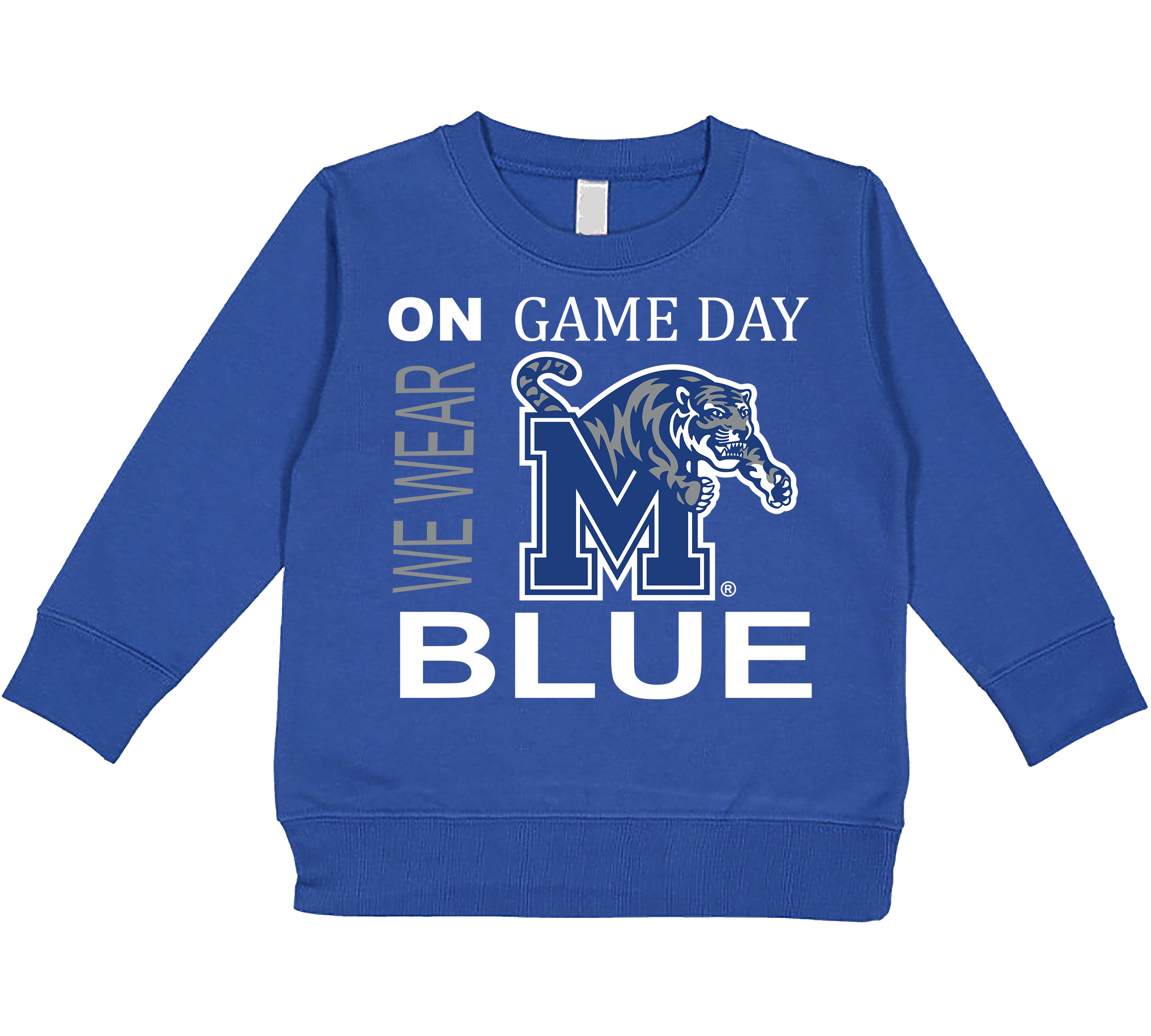 Memphis Tigers On Game Day Baby/Toddler/Youth Sweatshirt