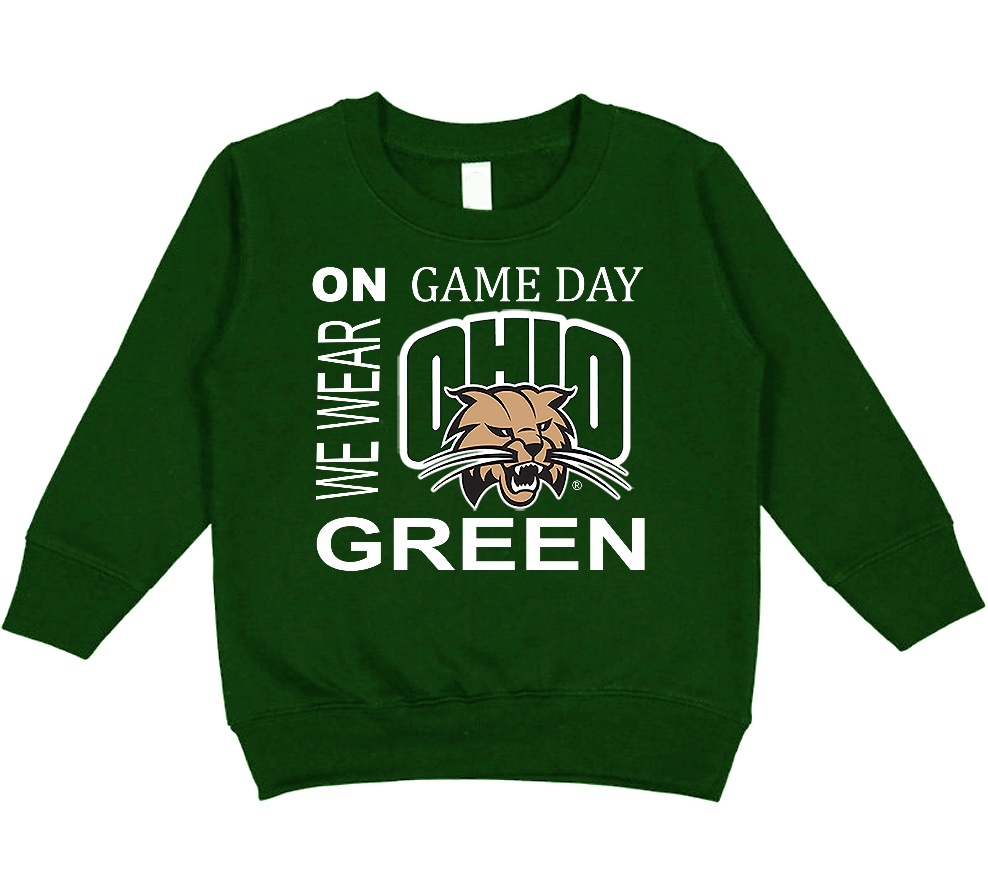 Ohio Bobcats On Game Day Baby/Toddler/Youth Sweatshirt