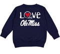 Ole Miss Rebels DOODLE ART Baby/Toddler/Youth Sweatshirt
