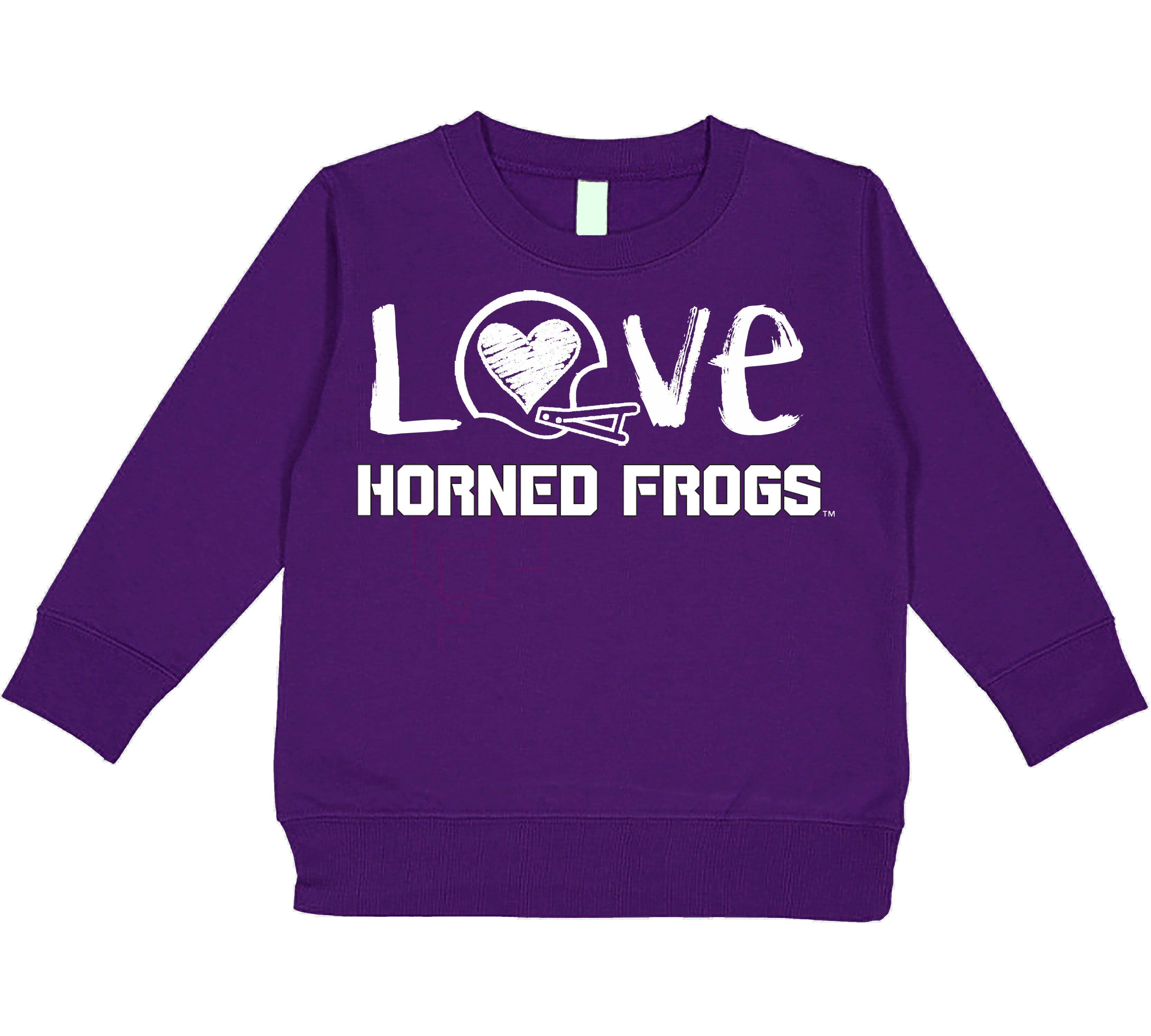 TCU Horned Frogs DOODLE ART Baby/Toddler/Youth Sweatshirt