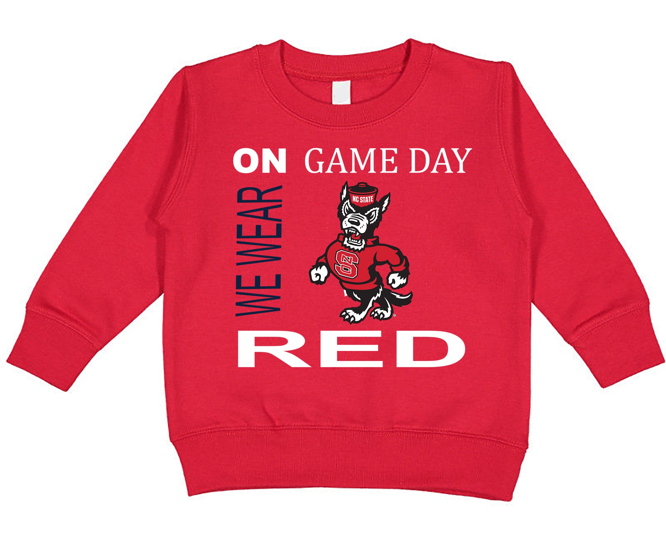 NC State Wolfpack On Game Day Baby/Toddler/Youth Sweatshirt