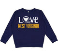 West Virginia Mountaineers DOODLE ART Baby/Toddler/Youth Sweatshirt
