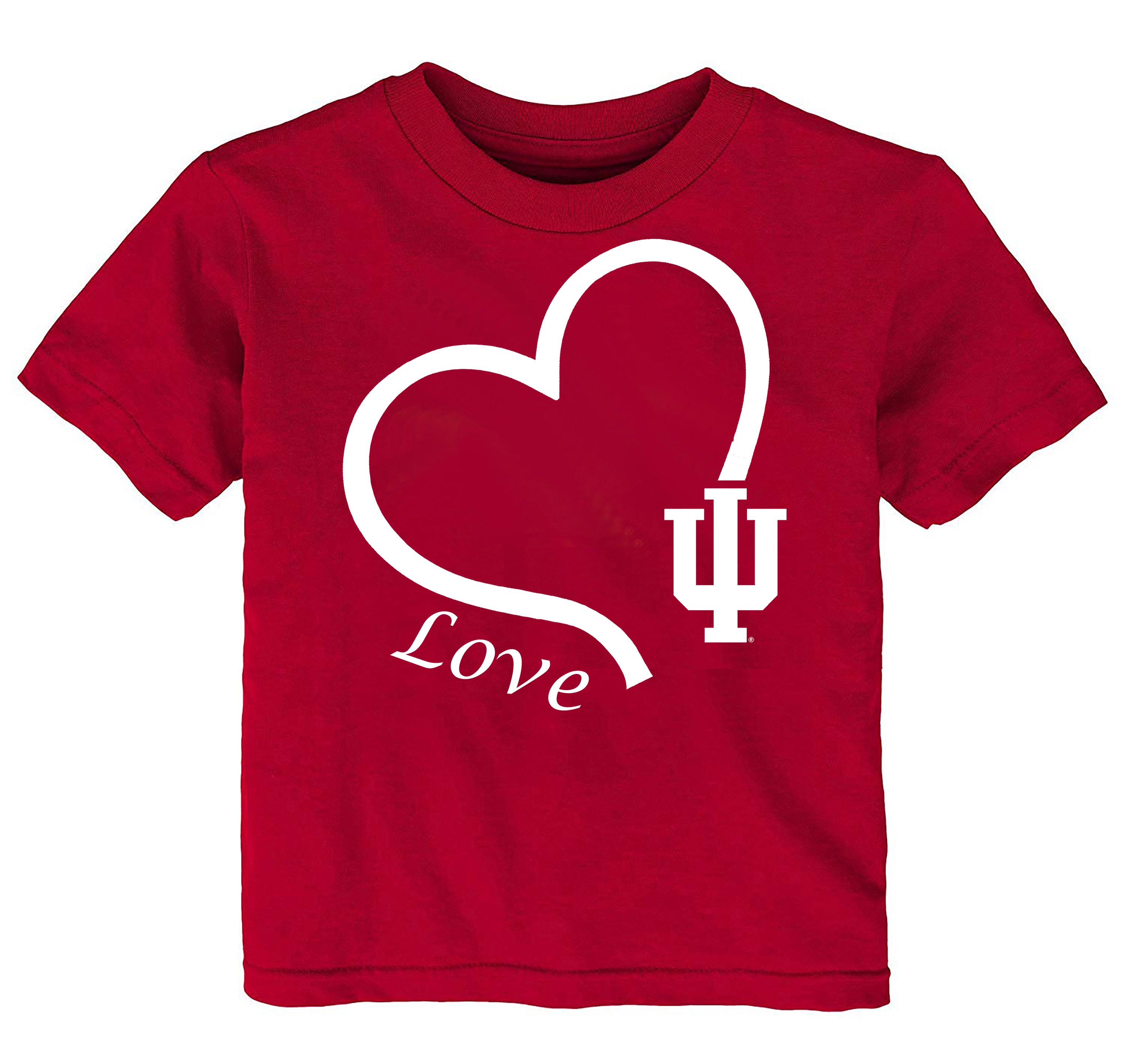Indiana Hoosiers Love Heart Baby/Toddler/Youth T-Shirt