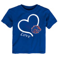 Boise State Broncos Love Heart Baby/Toddler/Youth T-Shirt