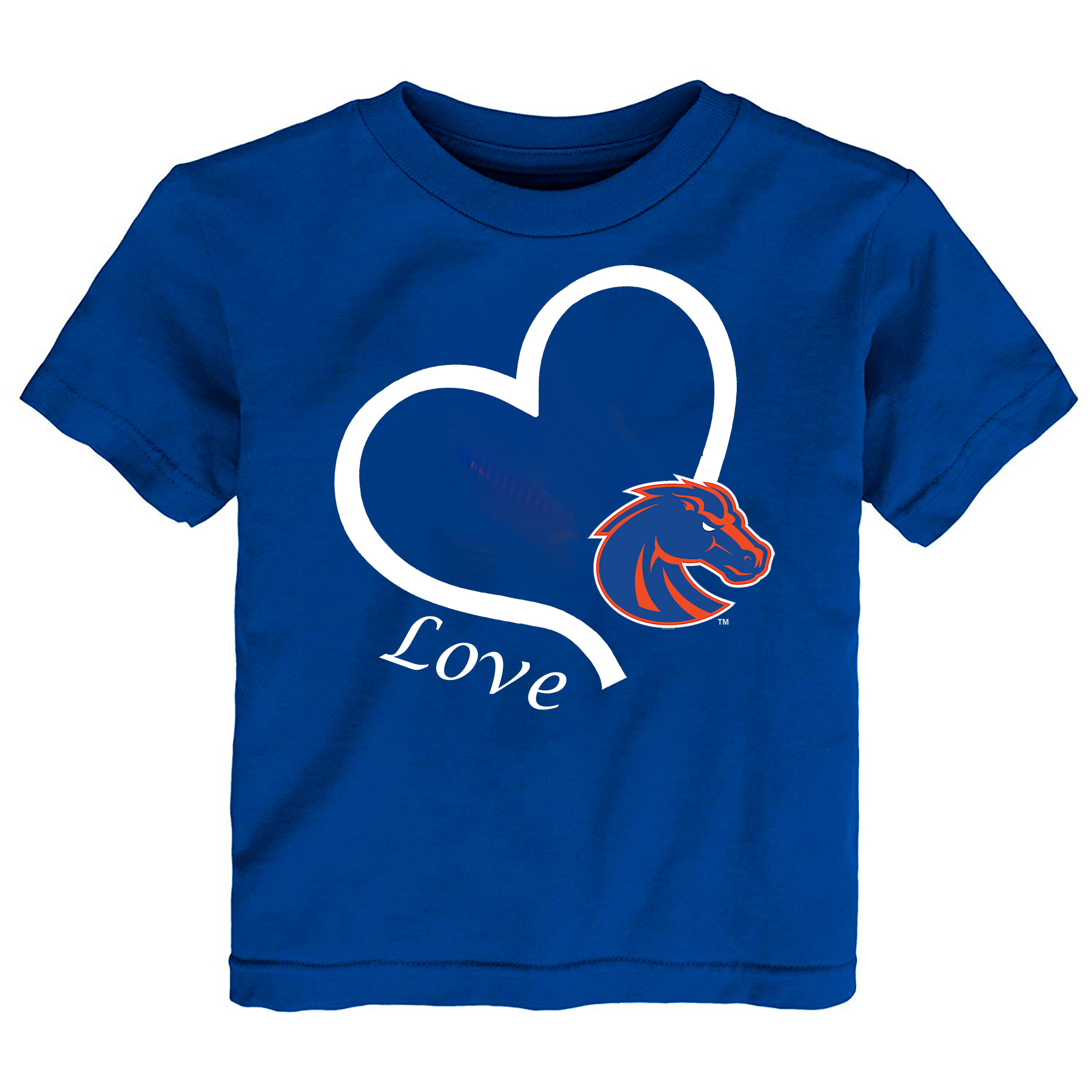 Boise State Broncos Love Heart Baby/Toddler/Youth T-Shirt