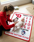 Dayton Flyers Baby Milestone Blanket