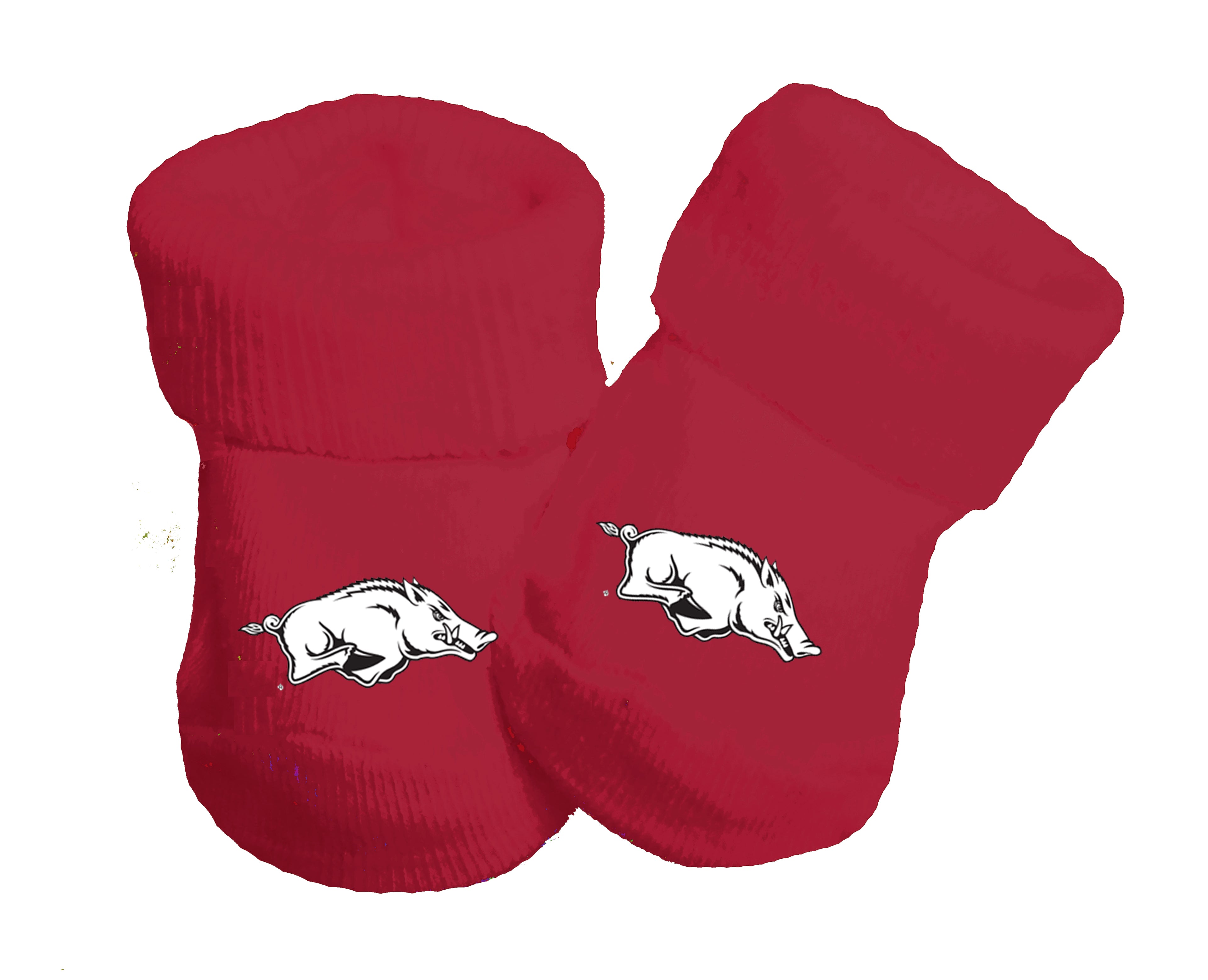 Arkansas Razorbacks Baby Toe Bootie Socks 0-9 Months