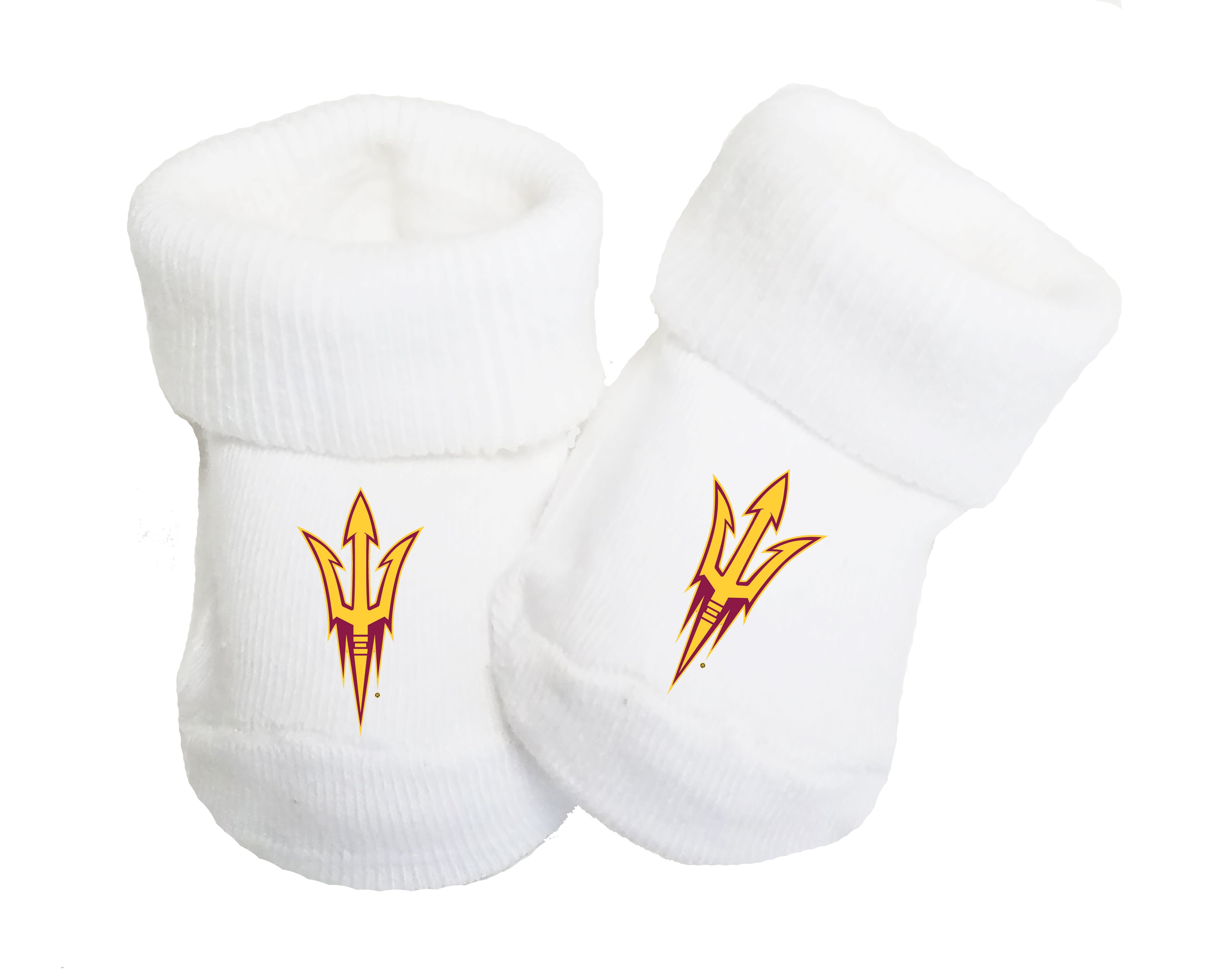 Arizona State Sun Devils Baby Toe Bootie Socks 0-9 Months