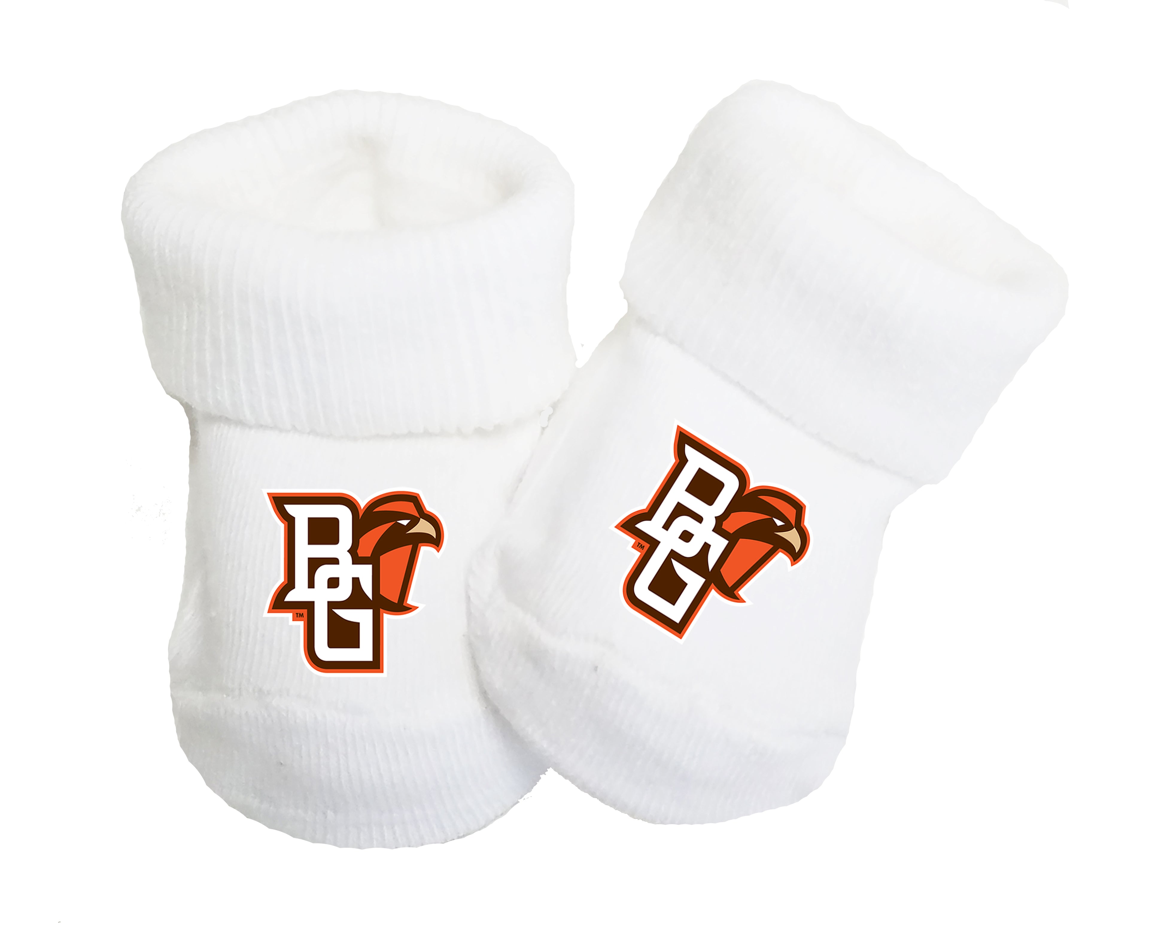 Bowling Green St. Falcons Baby Toe Bootie Socks 0-9 Months