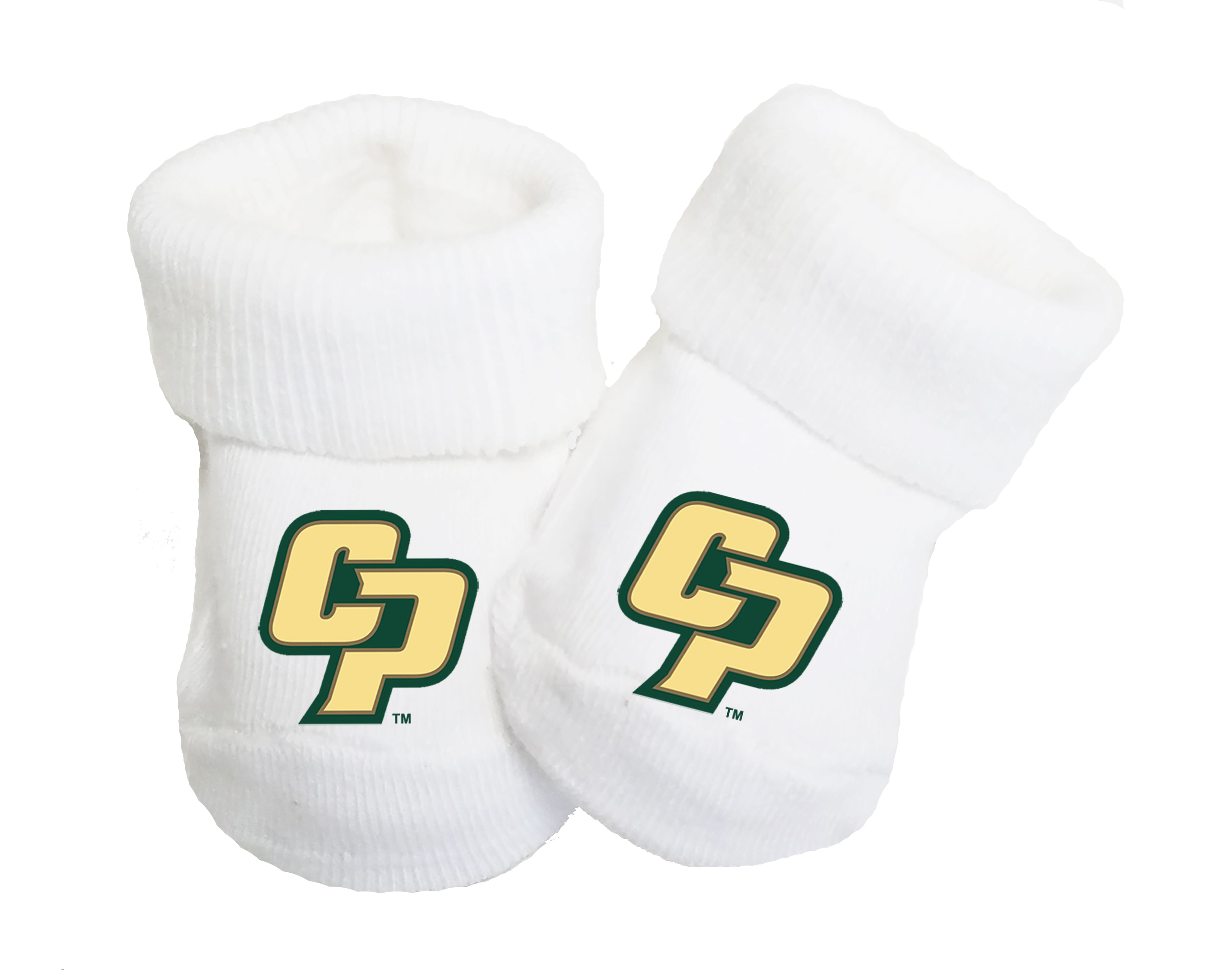 Cal Poly Mustangs Baby Toe Bootie Socks 0-9 Months