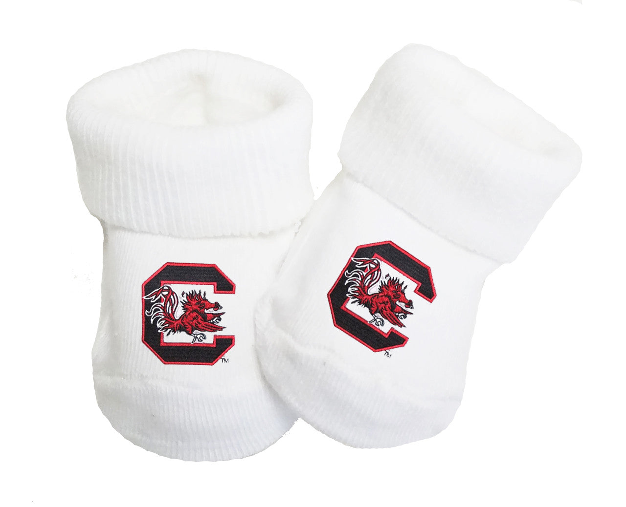 South Carolina Gamecocks Baby Toe Bootie Socks 0-9 Months