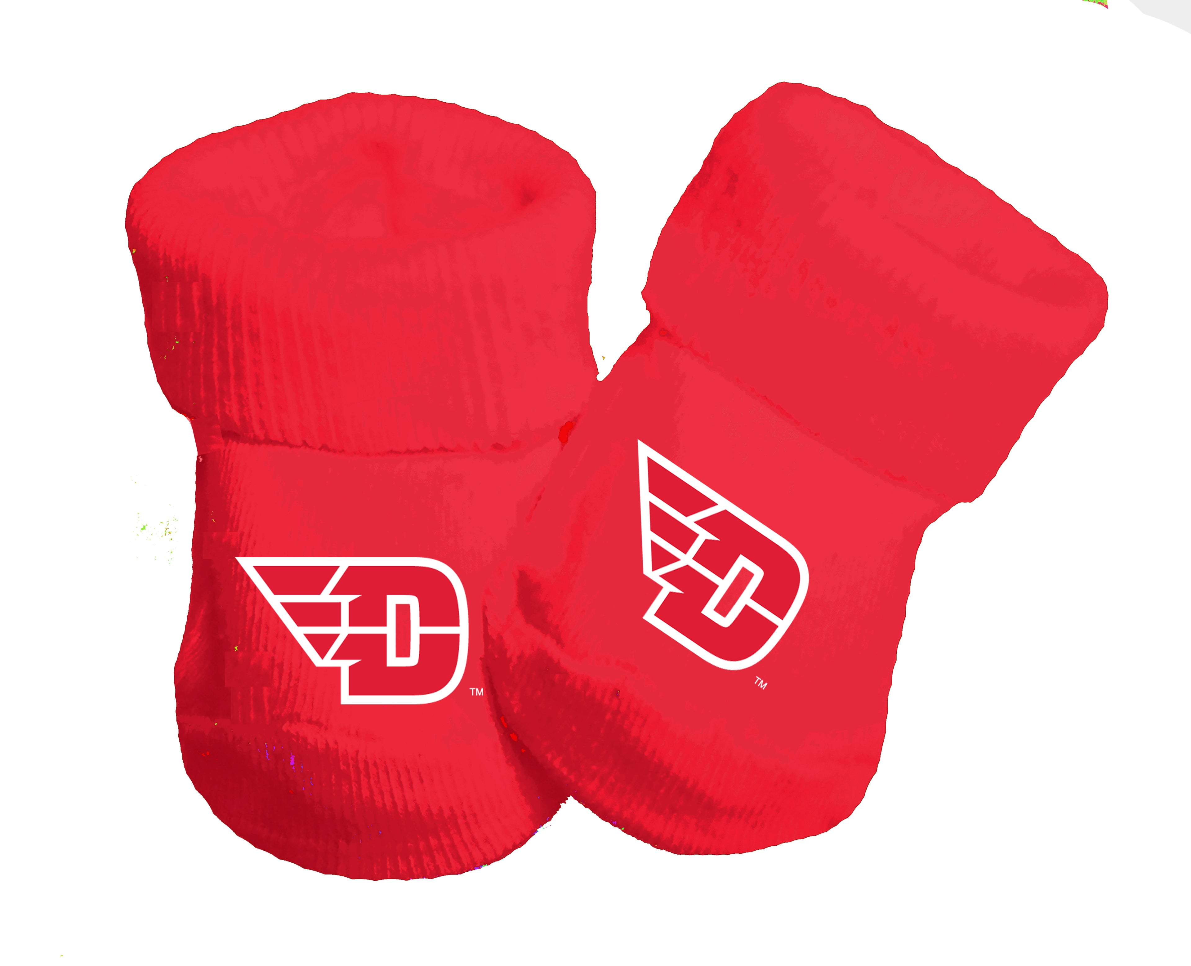 Dayton Flyers Baby Toe Bootie Socks 0-9 Months