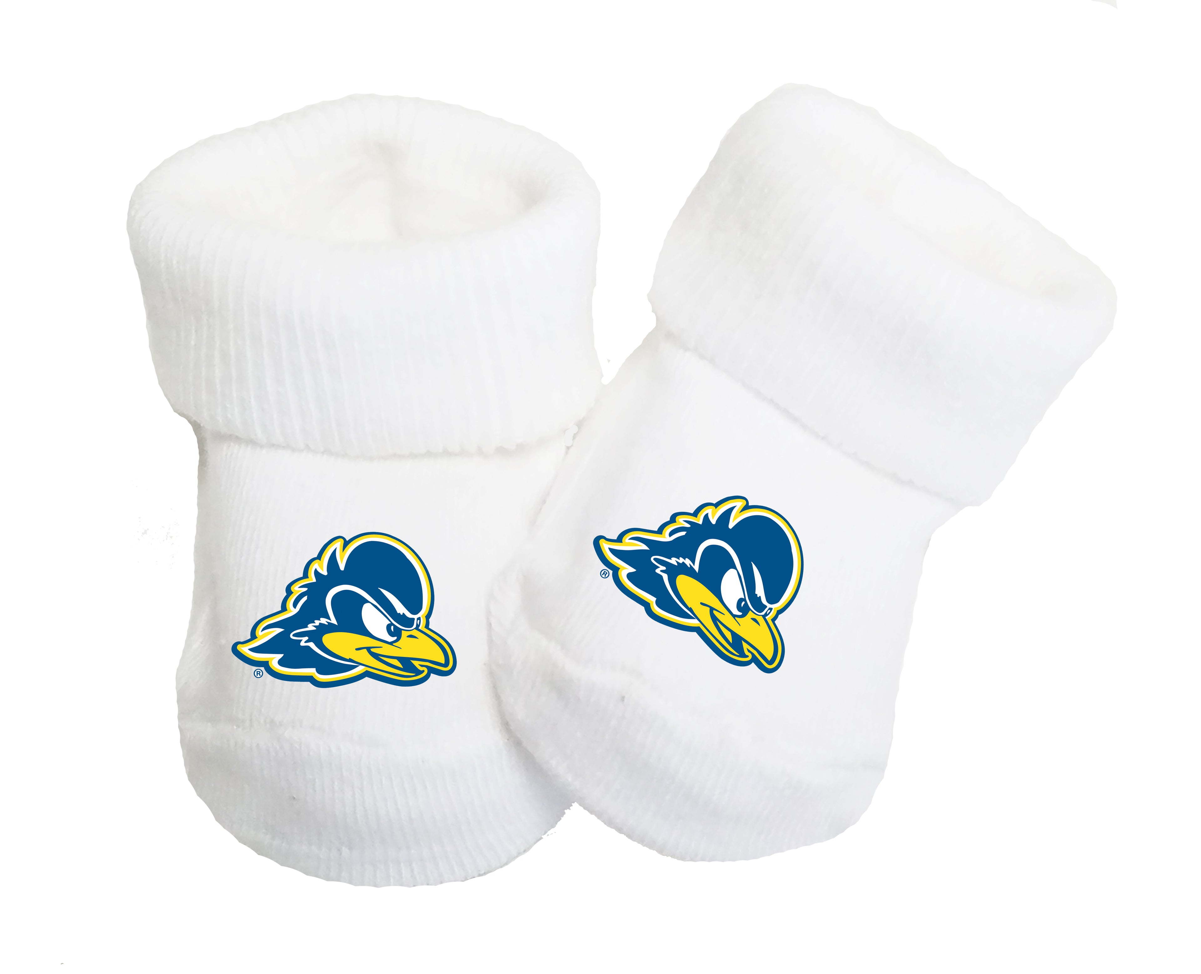 Delaware Blue Hens Baby Toe Bootie Socks 0-9 Months