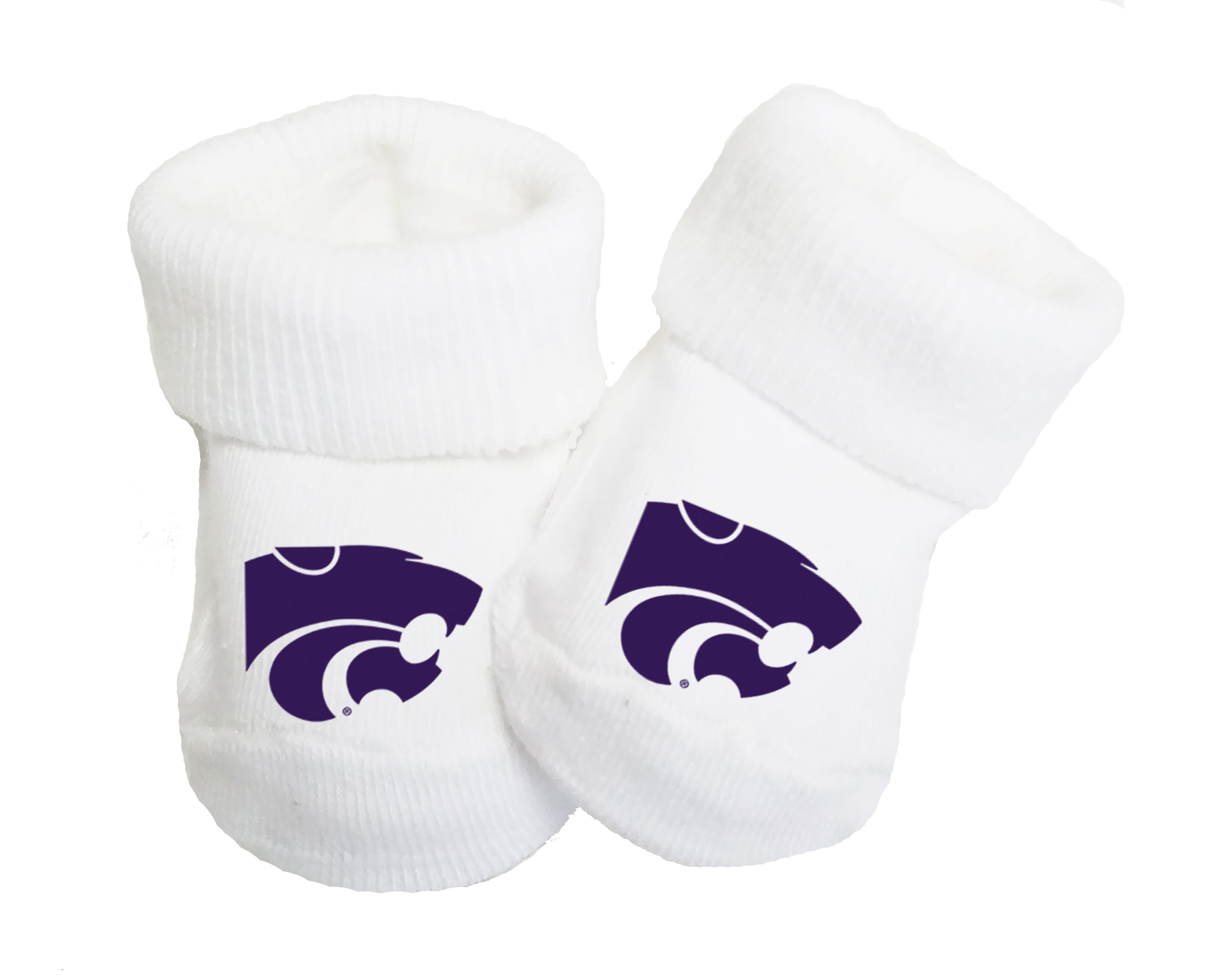 Kansas State Wildcats Baby Toe Bootie Socks 0-9 Months