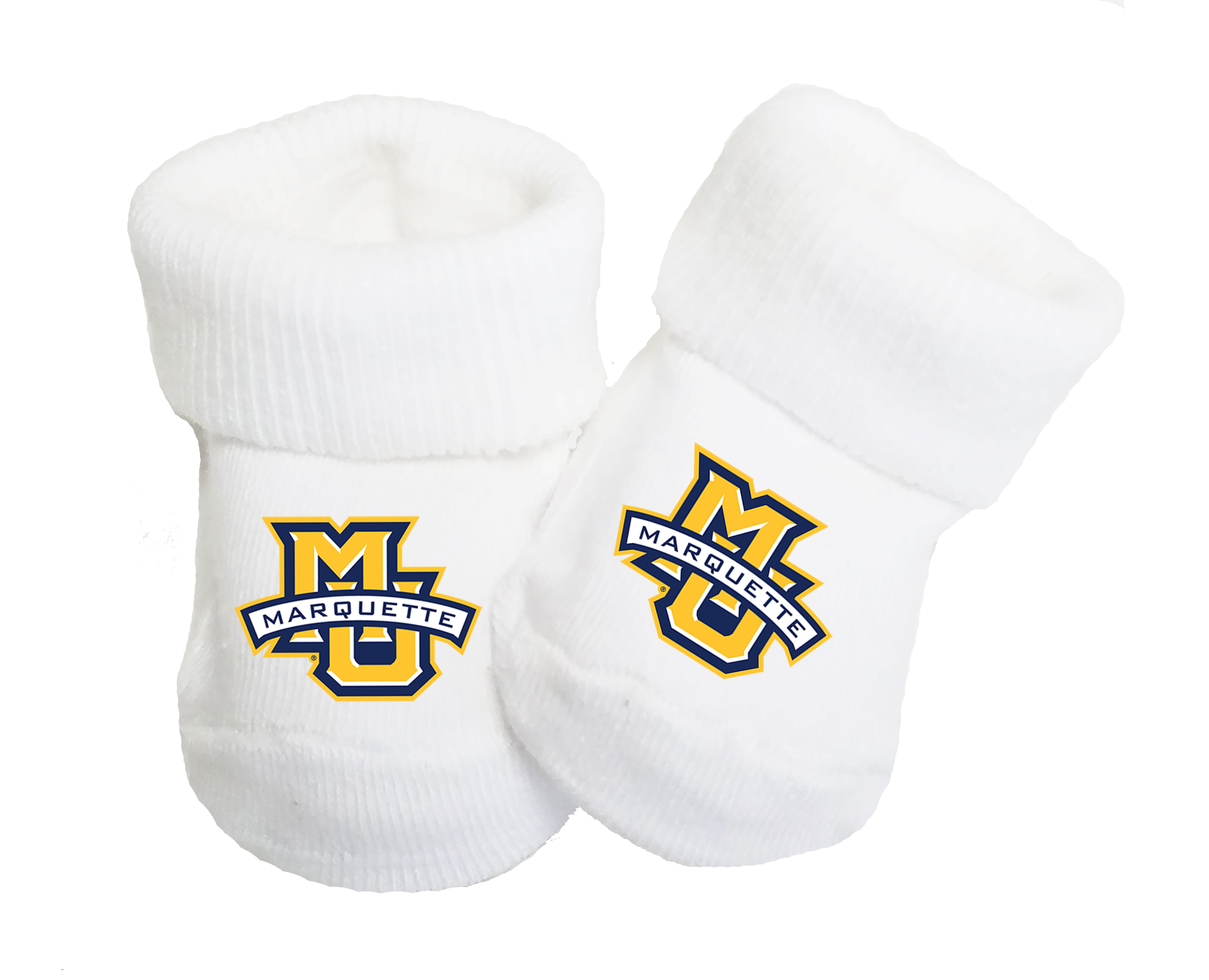 Marquette Golden Eagles Baby Toe Bootie Socks 0-9 Months