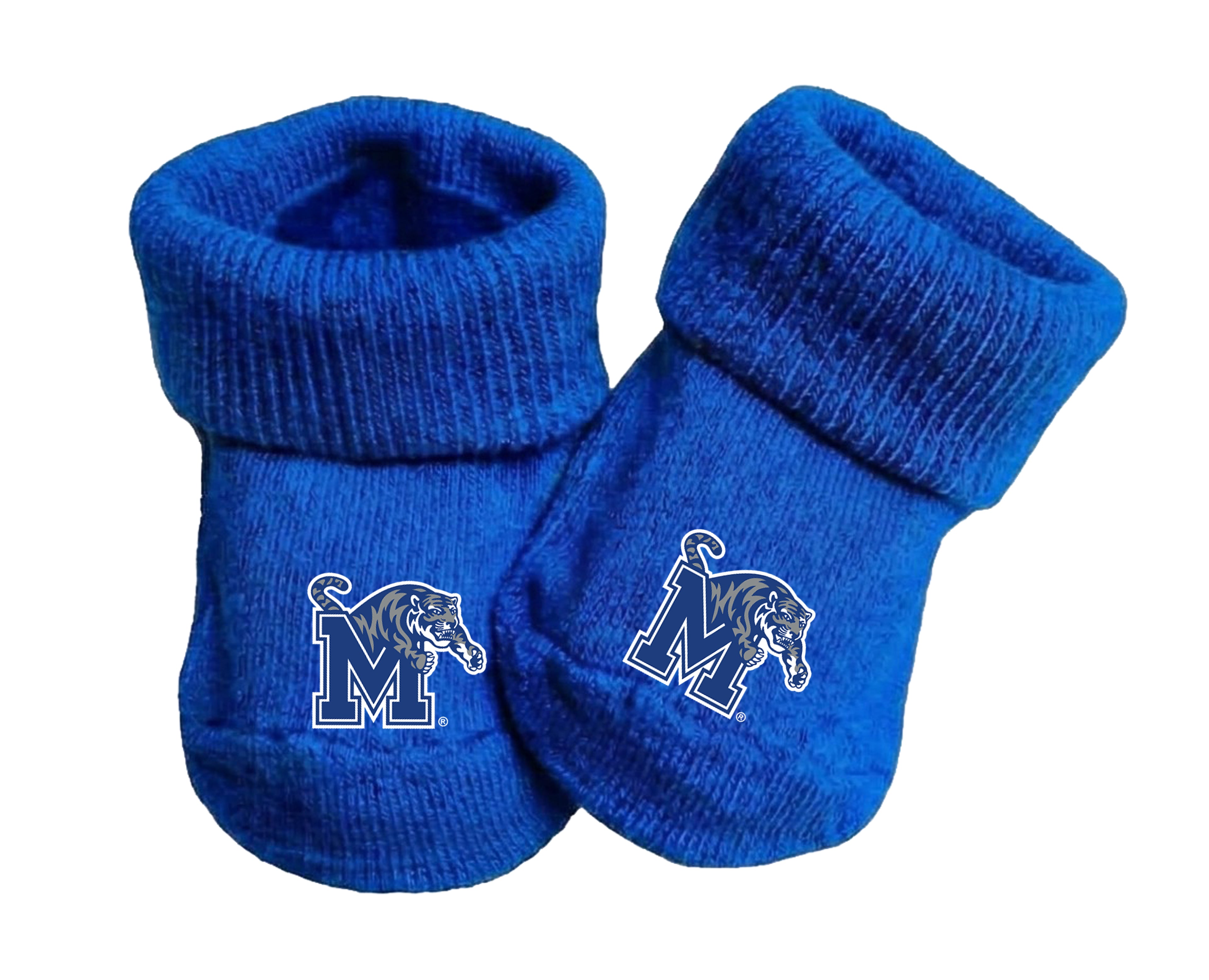Memphis Tigers Baby Toe Bootie Socks 0-9 Months