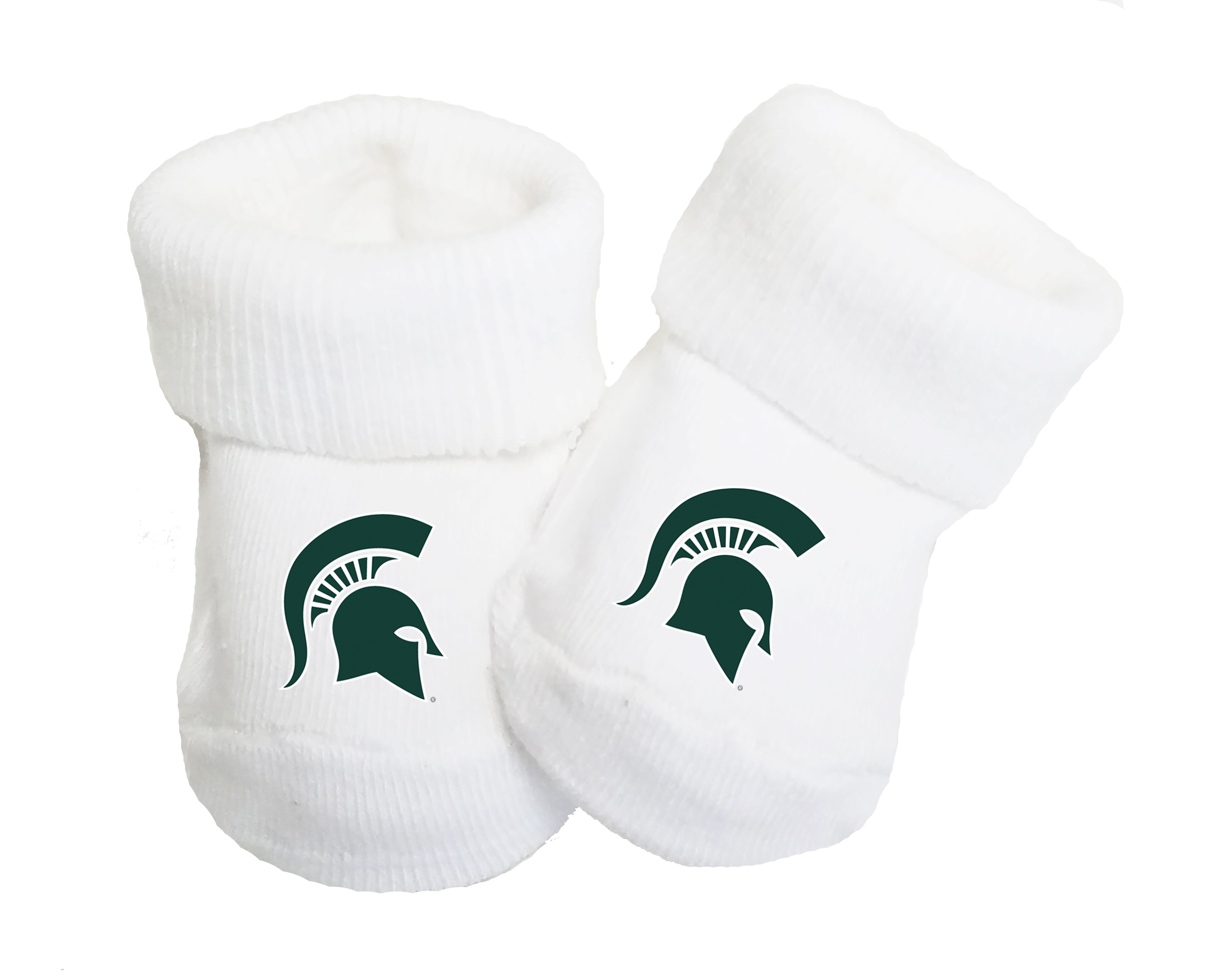 Michigan State Spartans Baby Toe Bootie Socks 0-9 Months