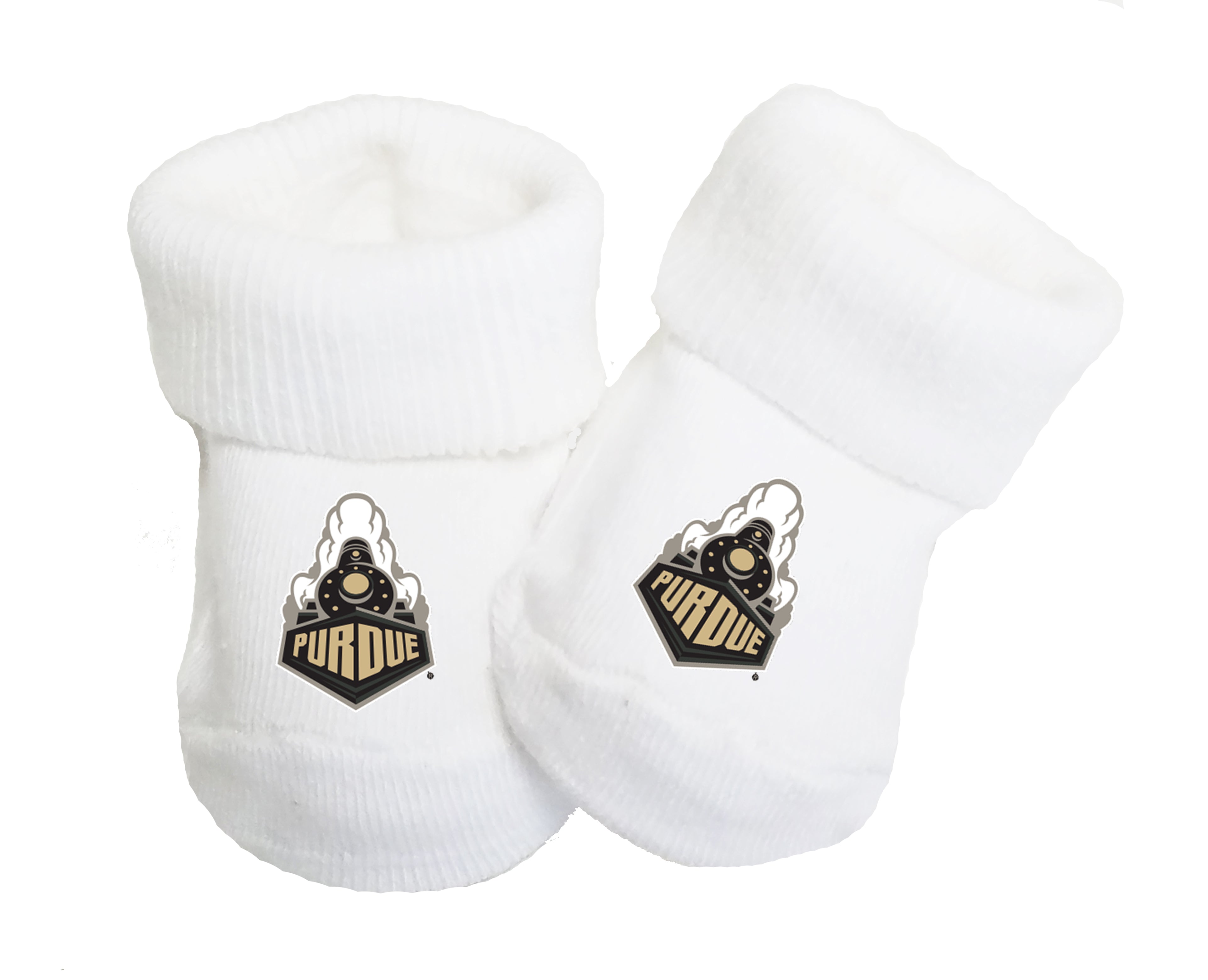 Purdue Boiler Makers Baby Toe Bootie Socks 0-9 Months