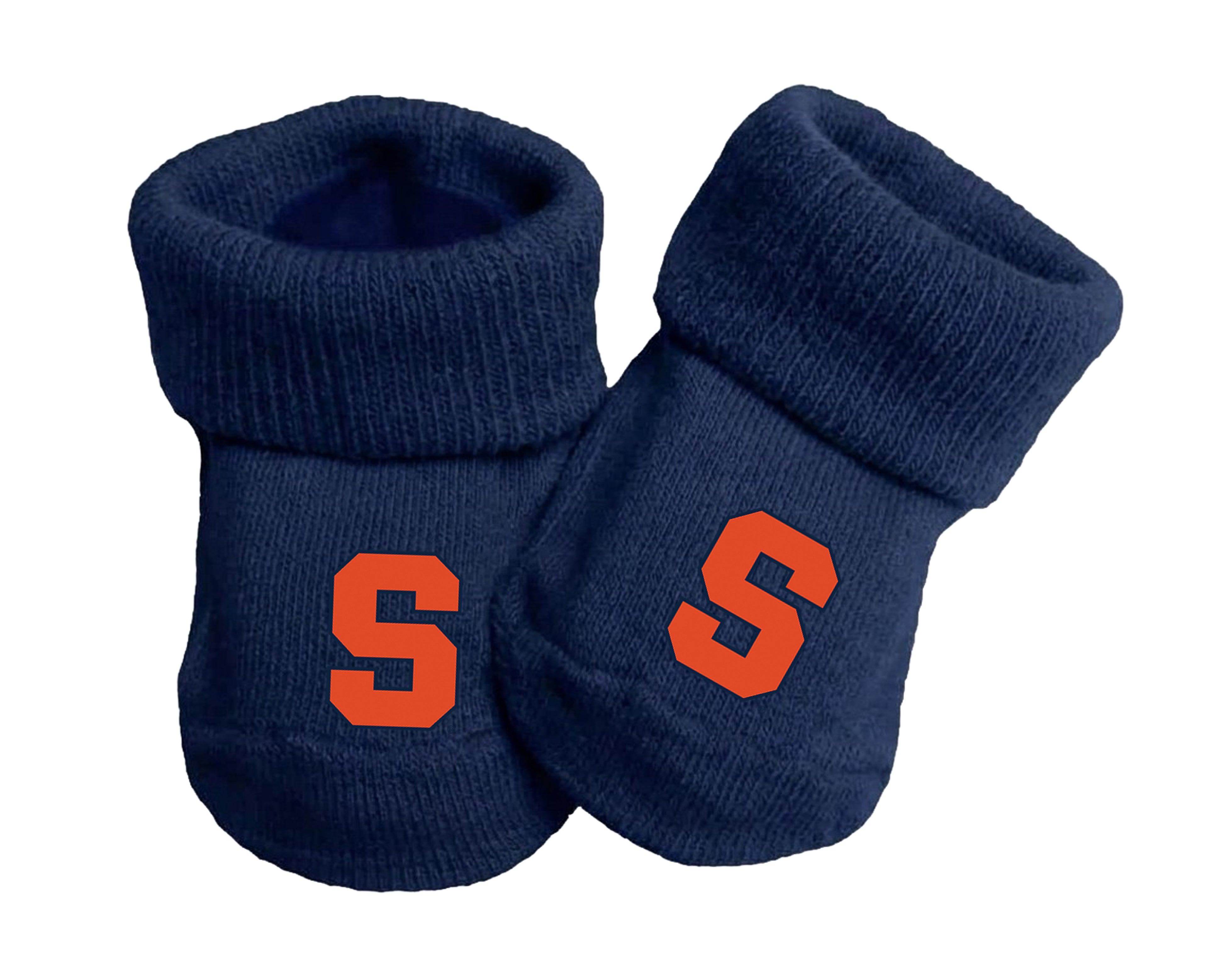 Syracuse Orange Baby Toe Bootie Socks 0-9 Months