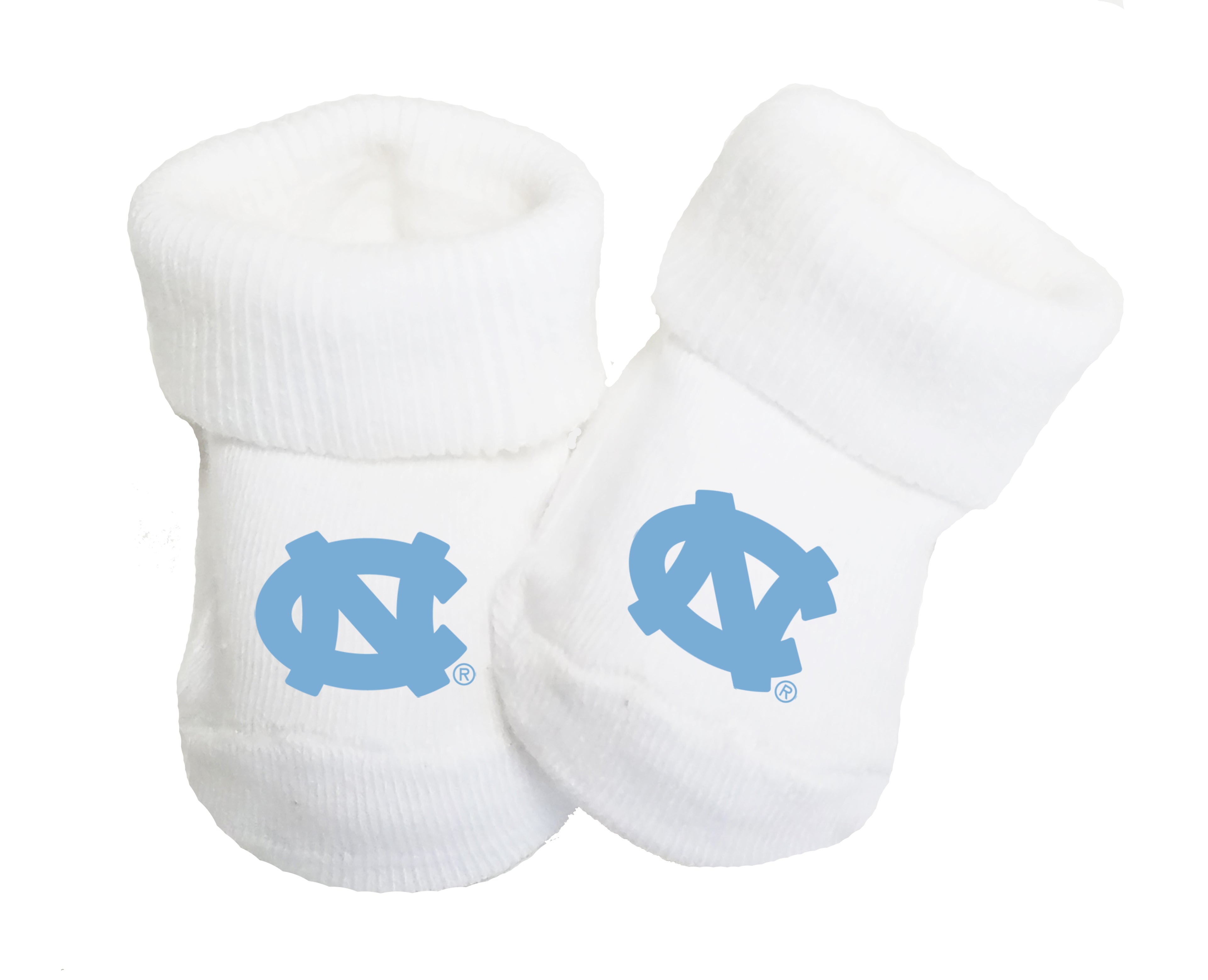 North Carolina Tar Heels Baby Toe Bootie Socks 0-9 Months