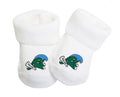 Tulane Green Wave Baby Toe Bootie Socks 0-9 Months