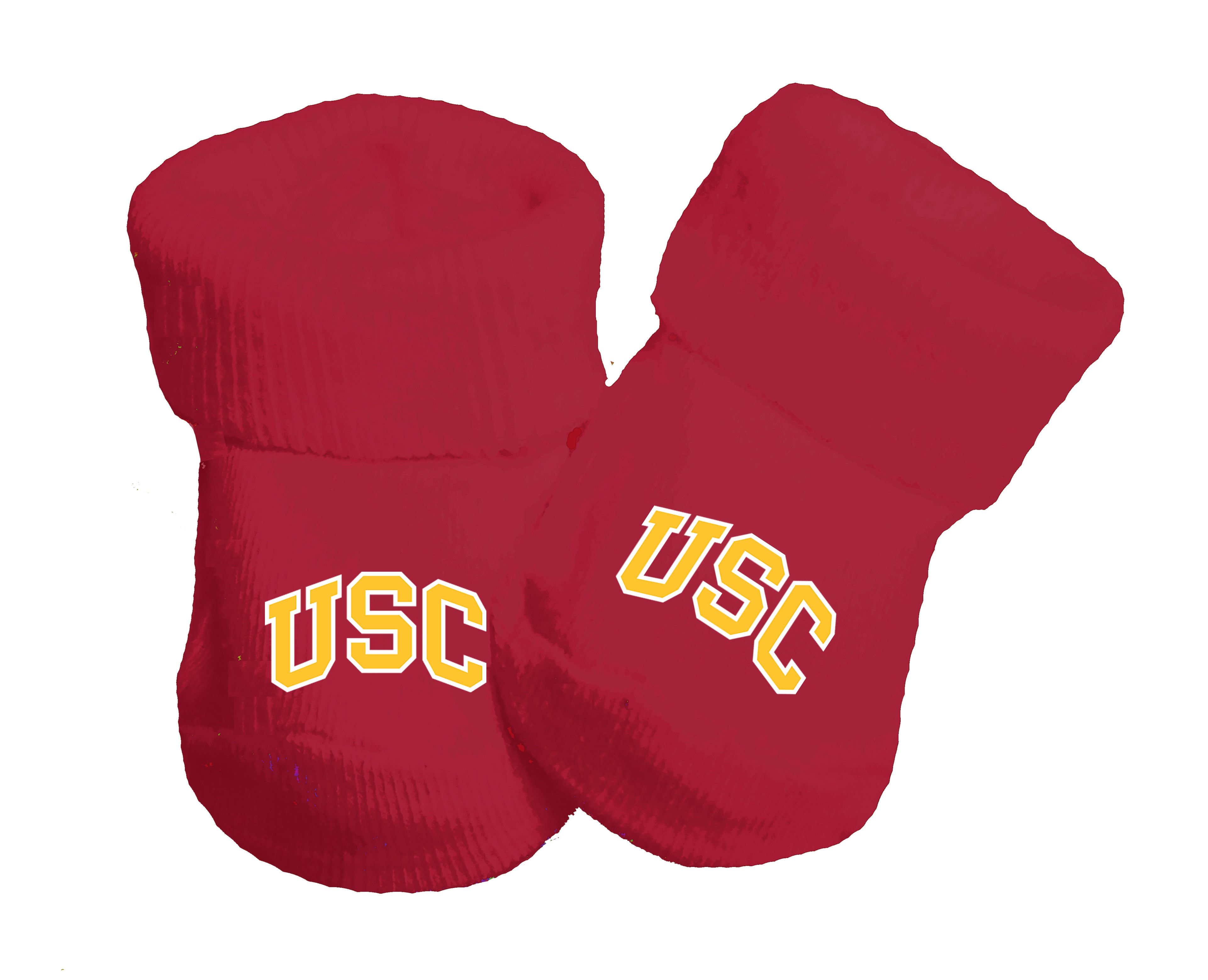 USC Trojans Baby Toe Bootie Socks 0-9 Months
