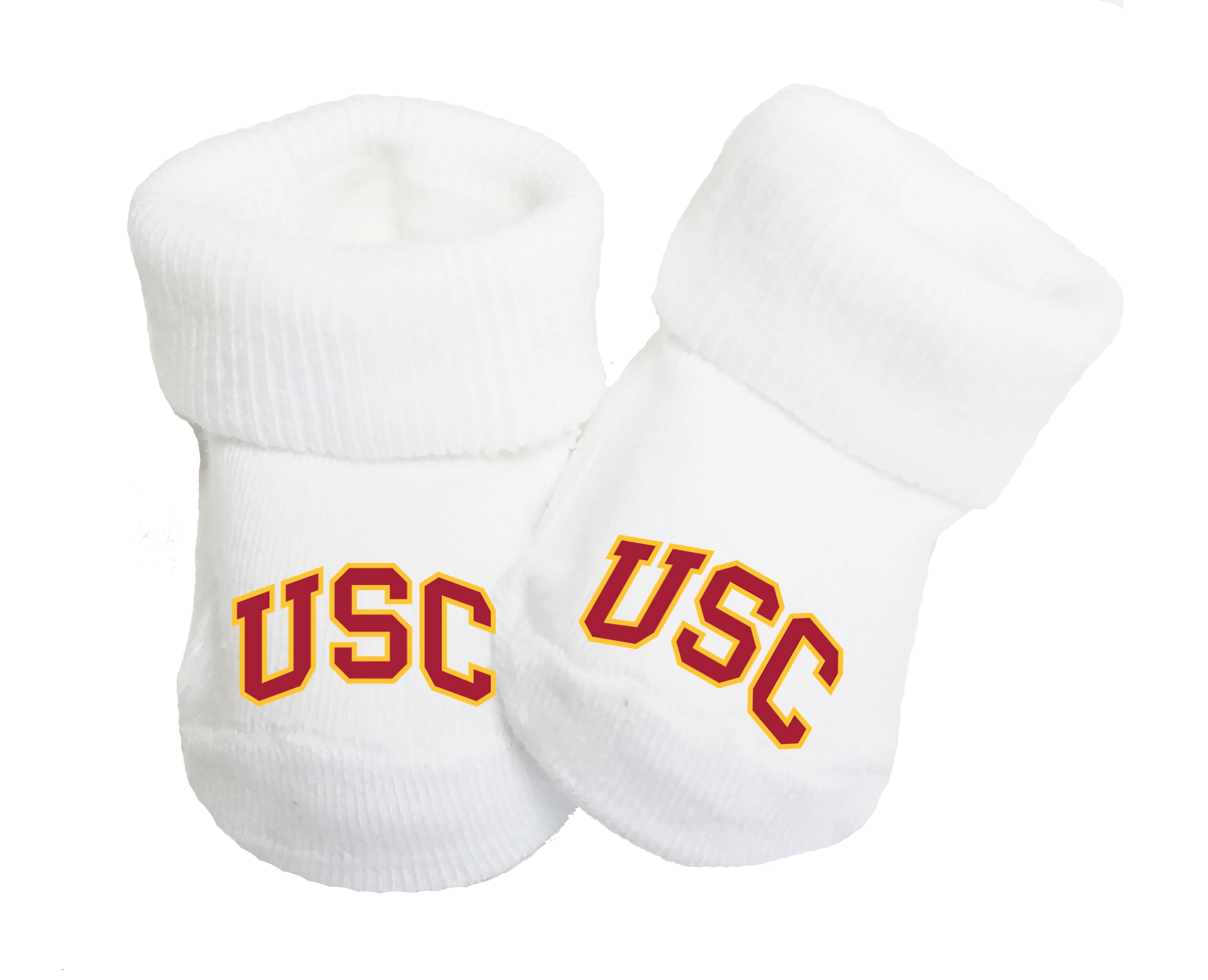 USC Trojans Baby Toe Bootie Socks 0-9 Months
