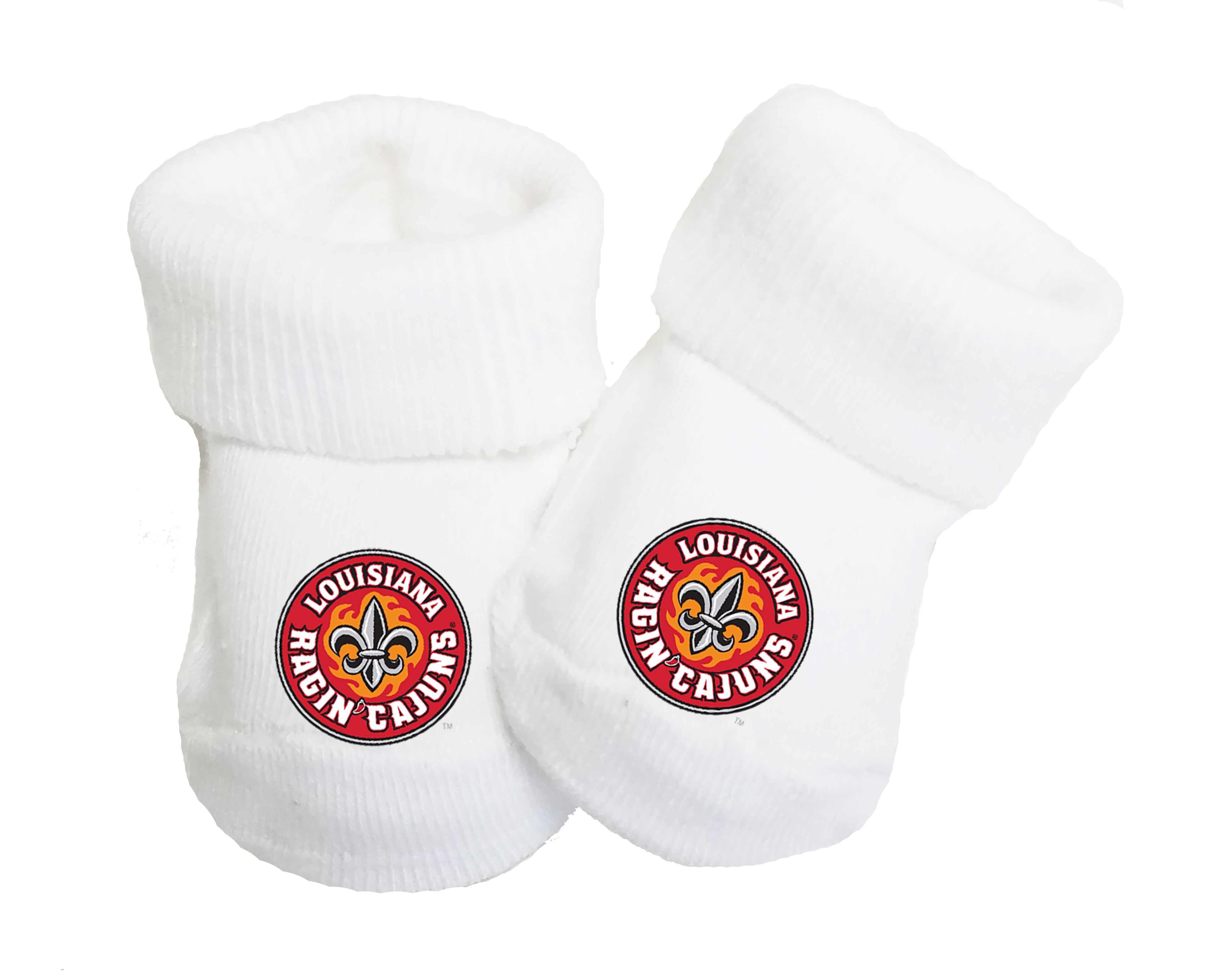 Louisiana Ragin Cajuns Baby Toe Bootie Socks 0-9 Months